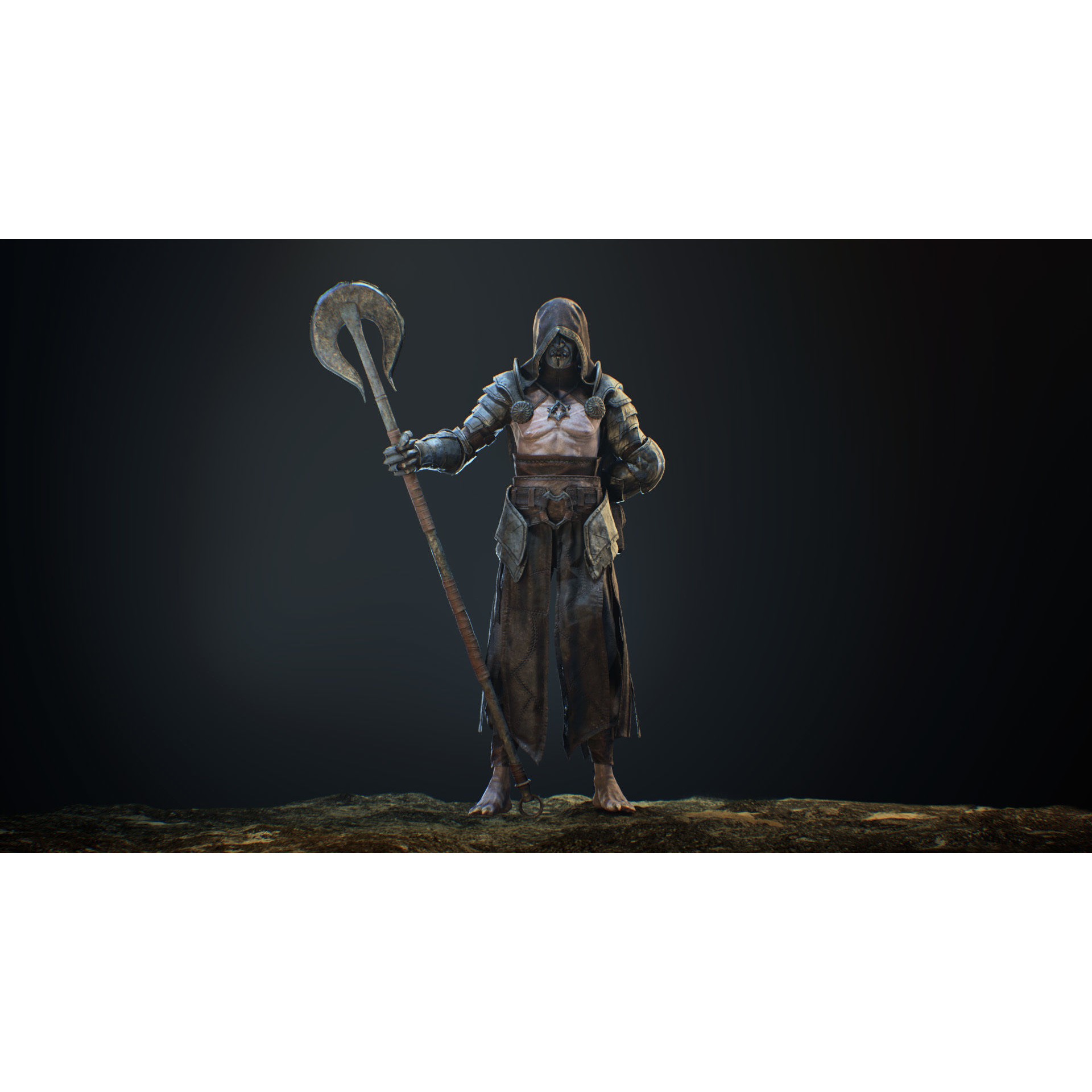 Heretic - Low-Poly Game-Ready 3D Model - View 10