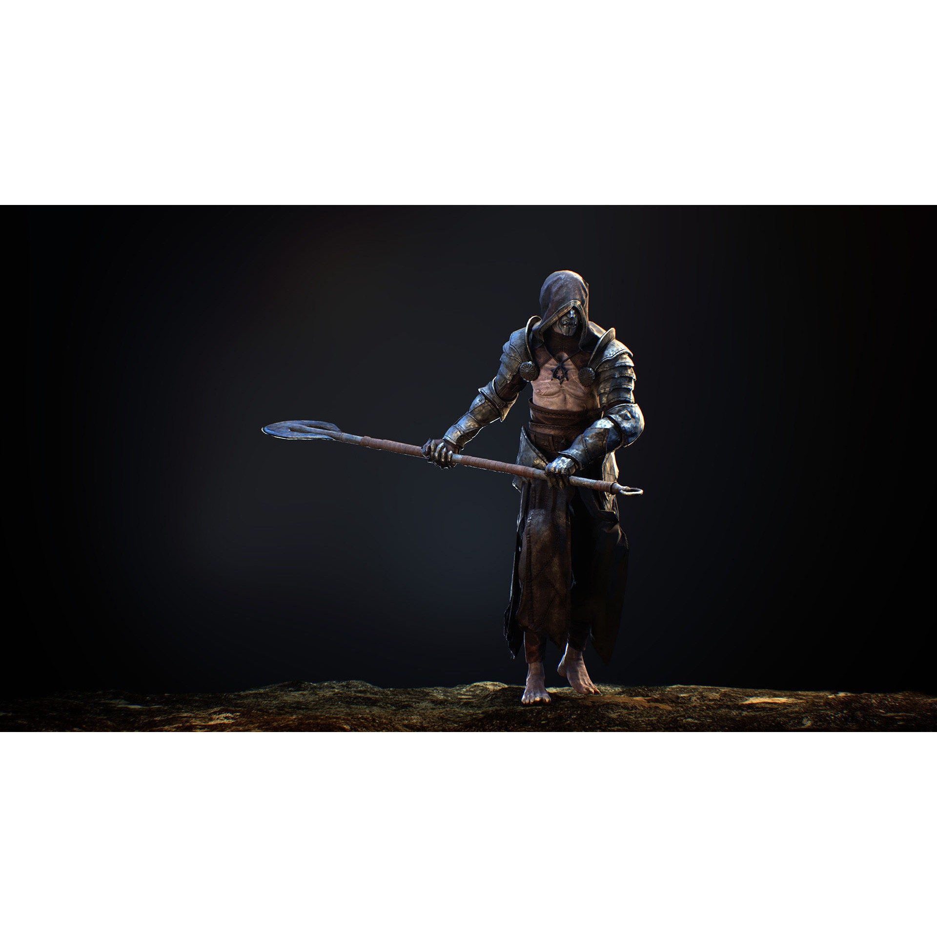 Heretic - Low-Poly Game-Ready 3D Model - View 11