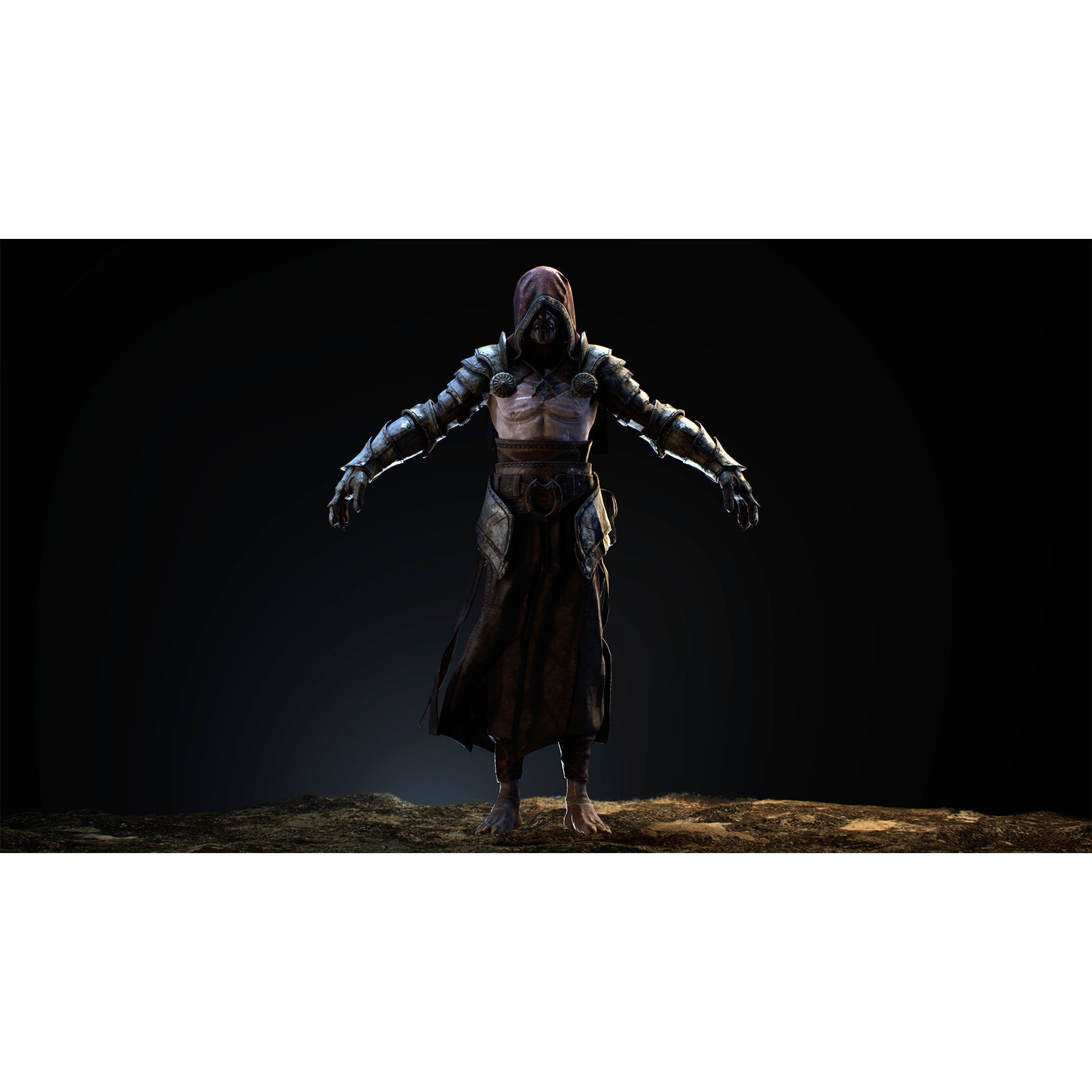 Heretic - Low-Poly Game-Ready 3D Model - View 12