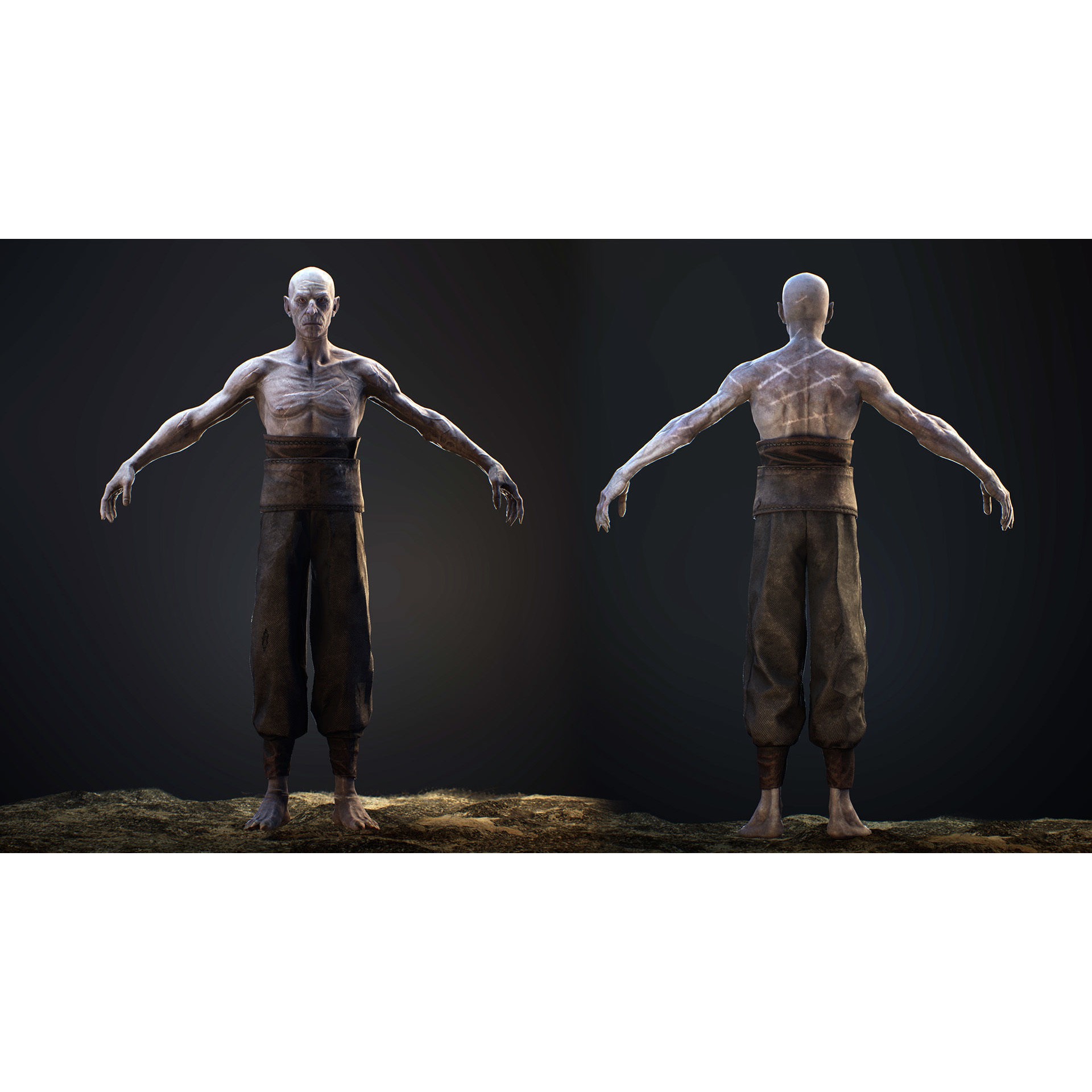 Heretic - Low-Poly Game-Ready 3D Model - View 24