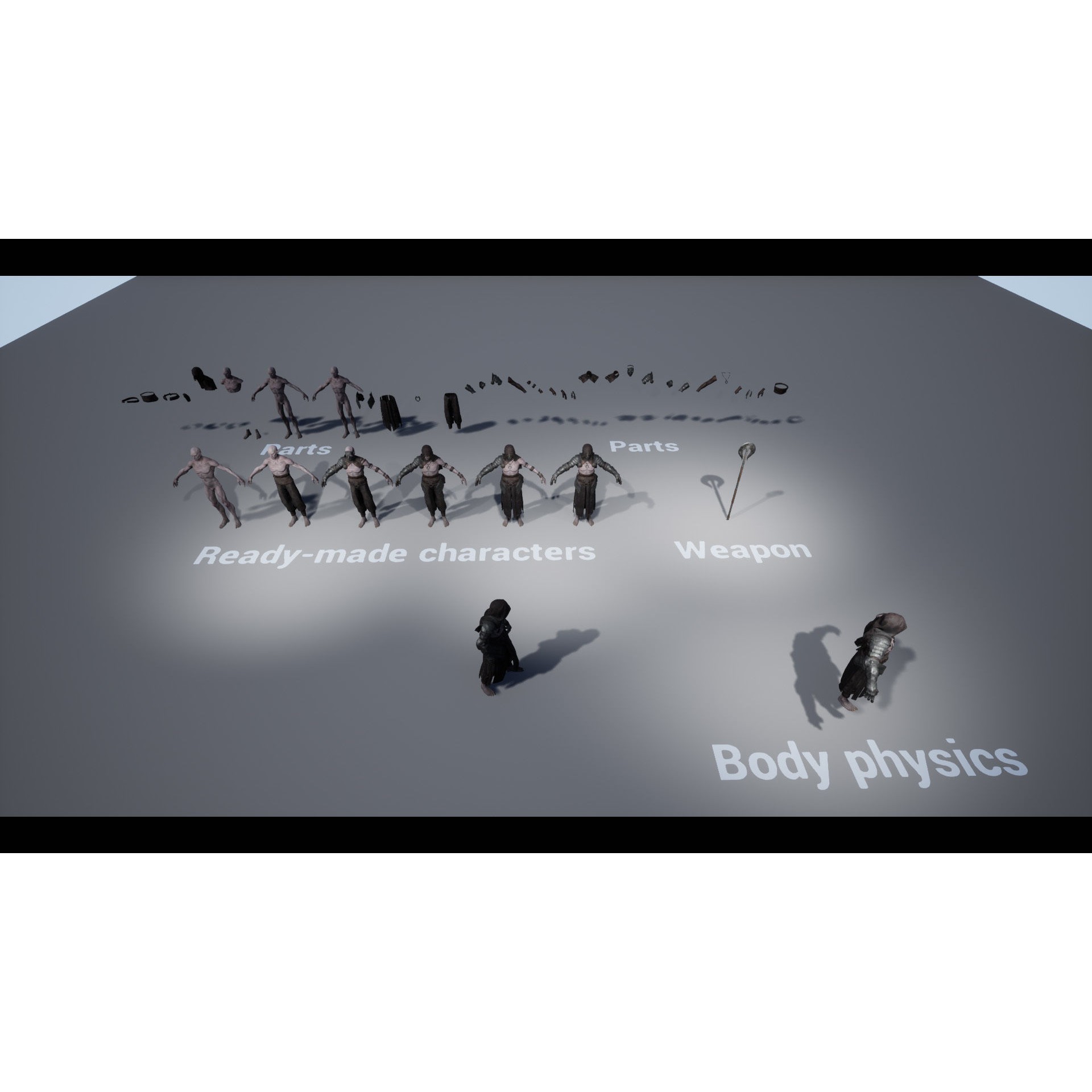 Heretic - Low-Poly Game-Ready 3D Model - View 25