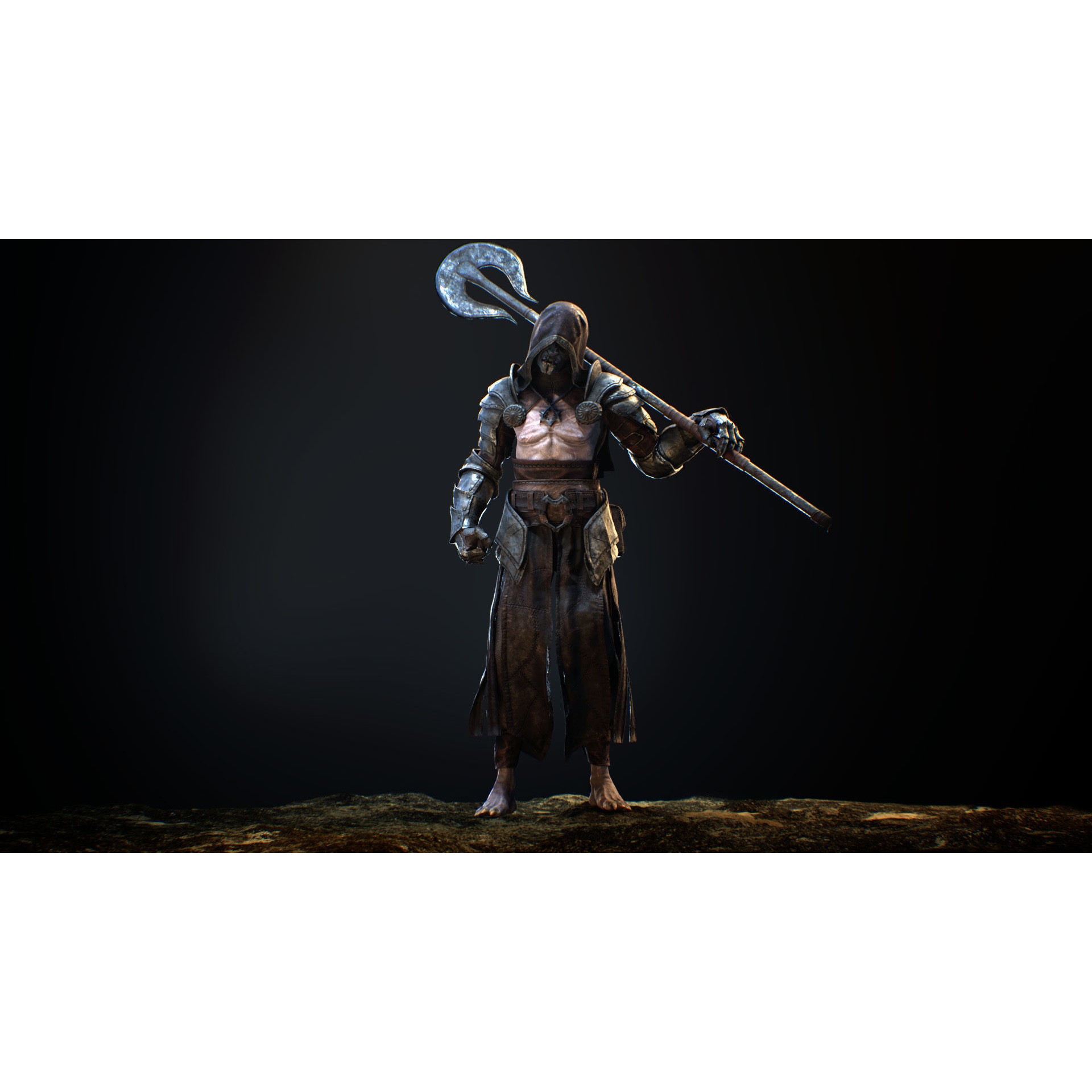 Heretic - Low-Poly Game-Ready 3D Model - View 4