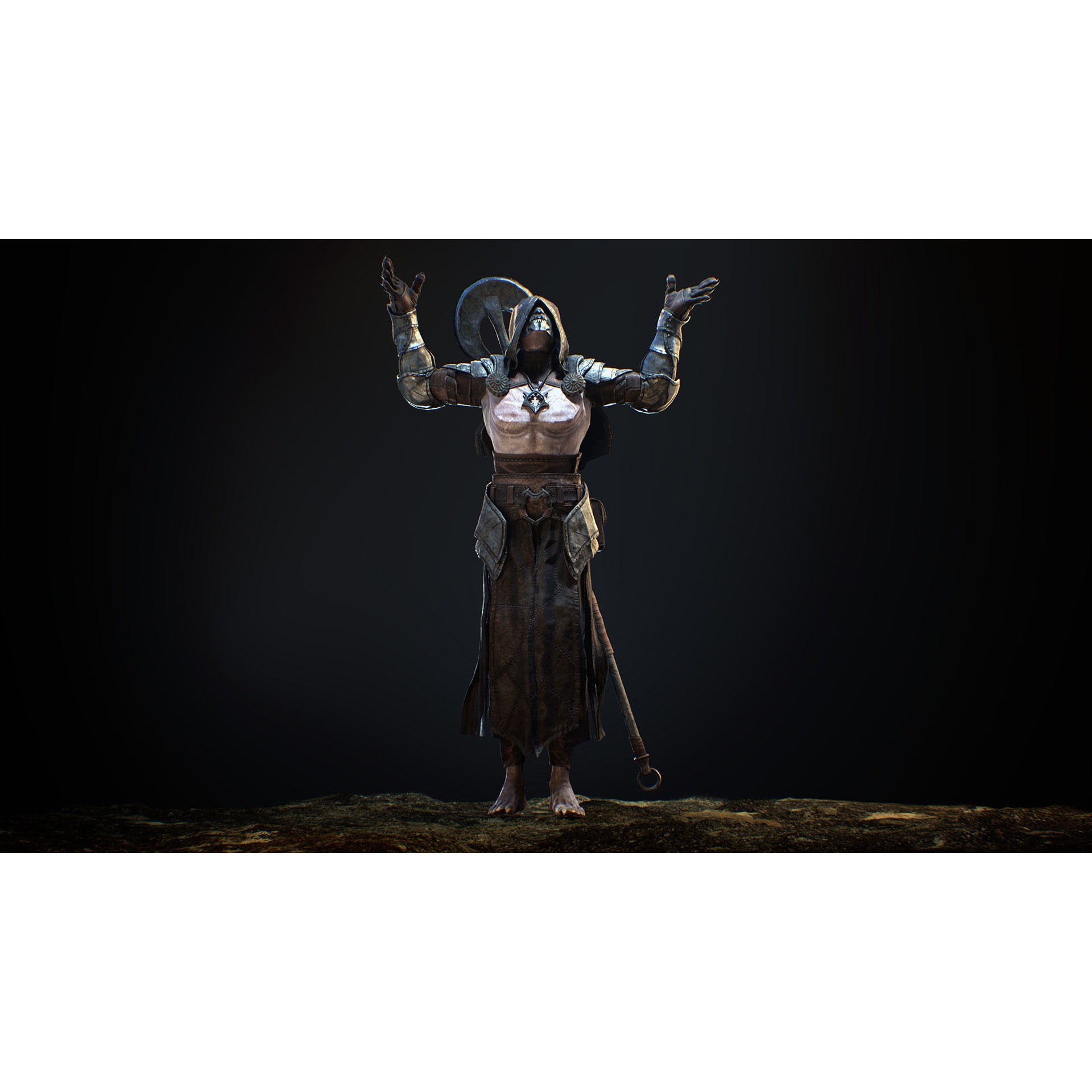 Heretic - Low-Poly Game-Ready 3D Model - View 8