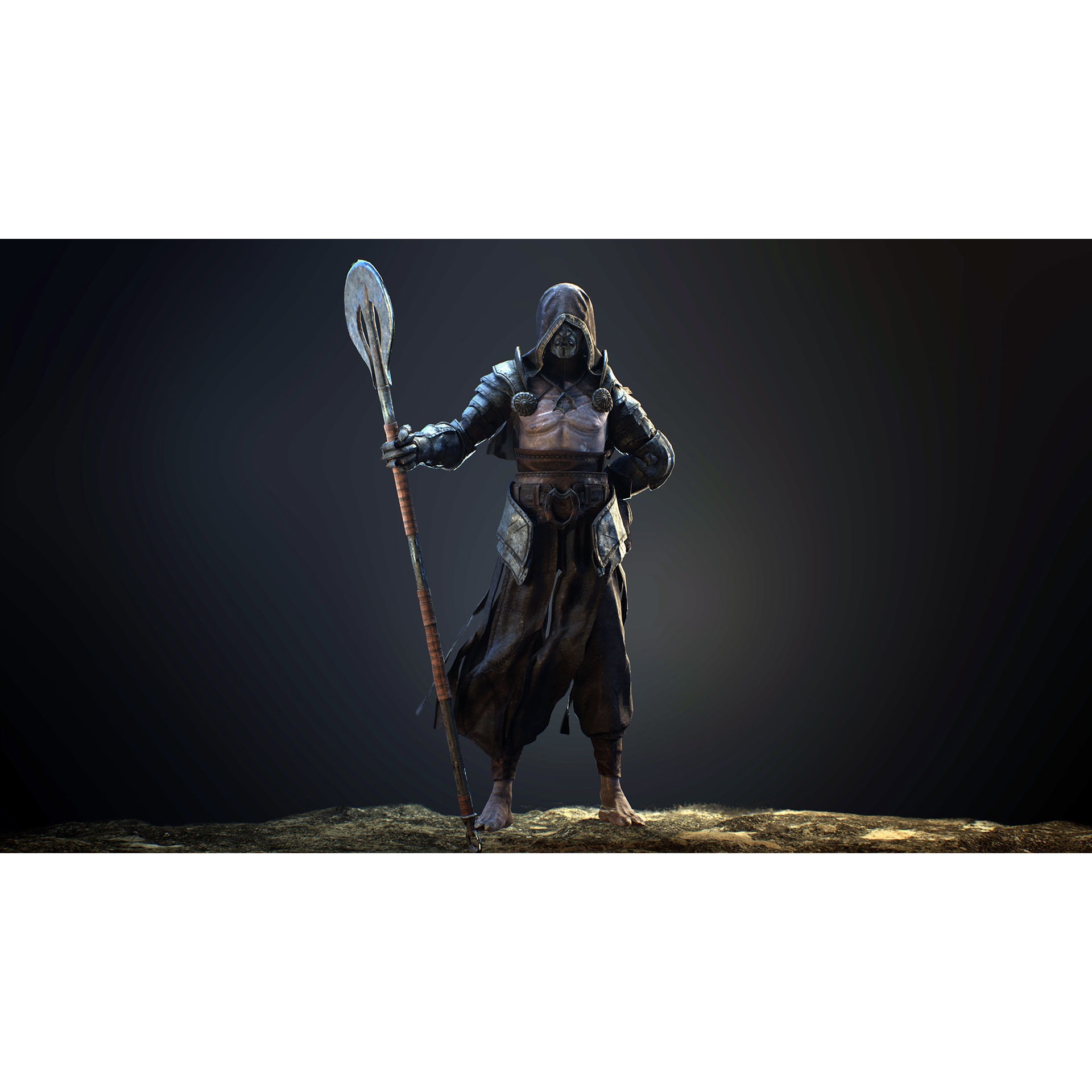 Heretic - Low-Poly Game-Ready 3D Model - View 9