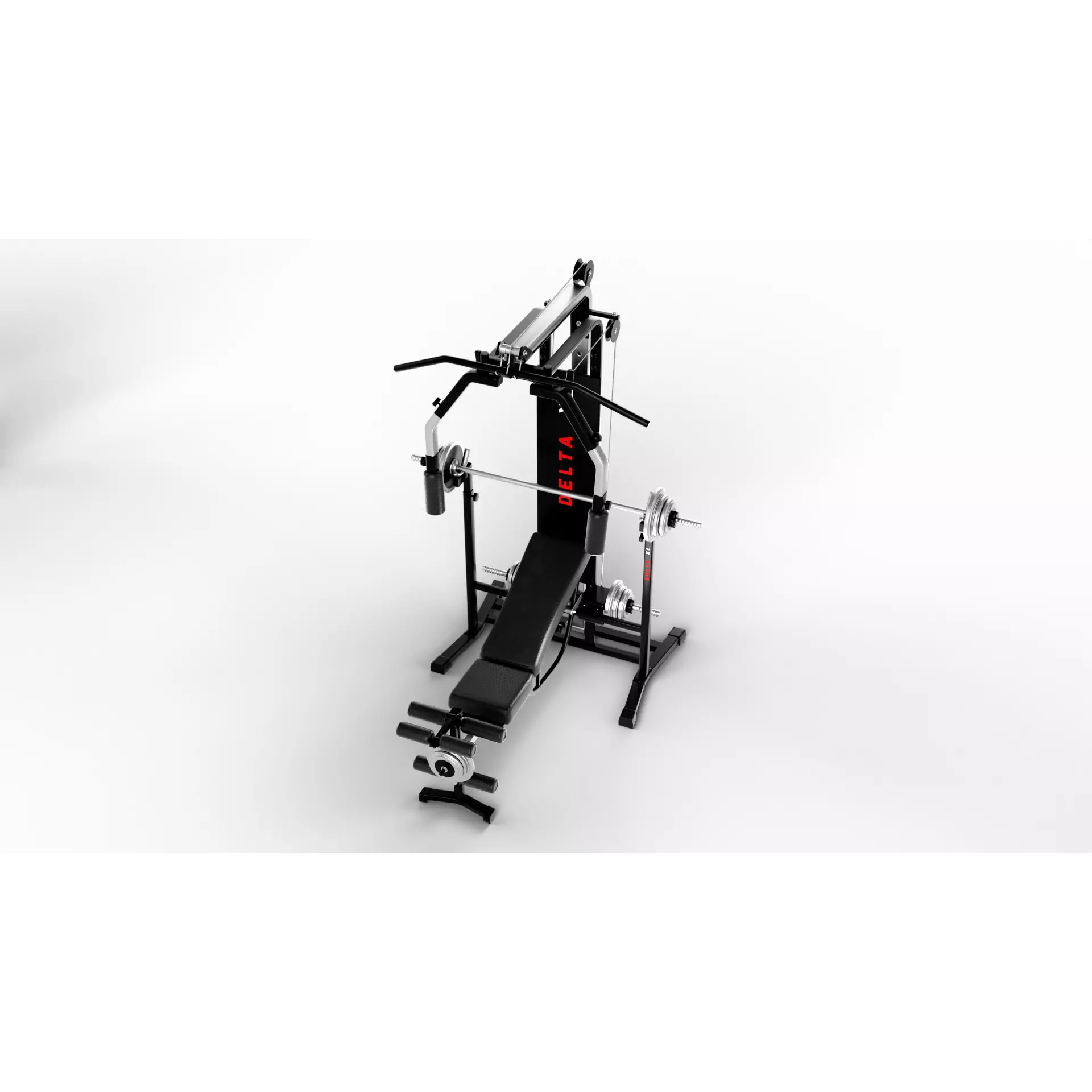Ultimate Gym Equipment Mega Pack - Low-Poly Game-Ready 3D Model - View 16