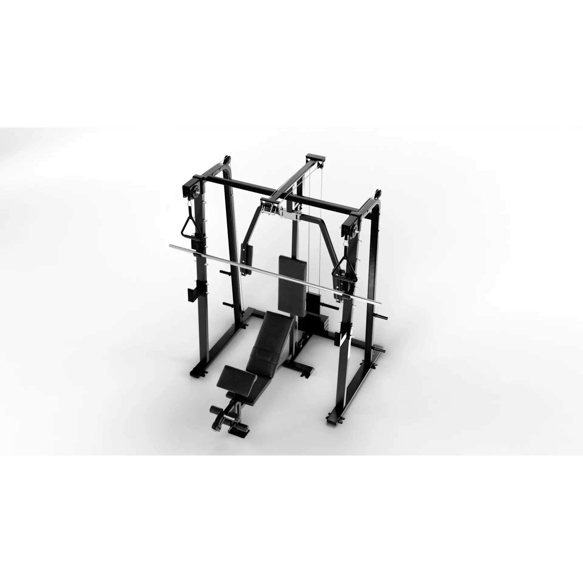 Ultimate Gym Equipment Mega Pack - Low-Poly Game-Ready 3D Model - View 21