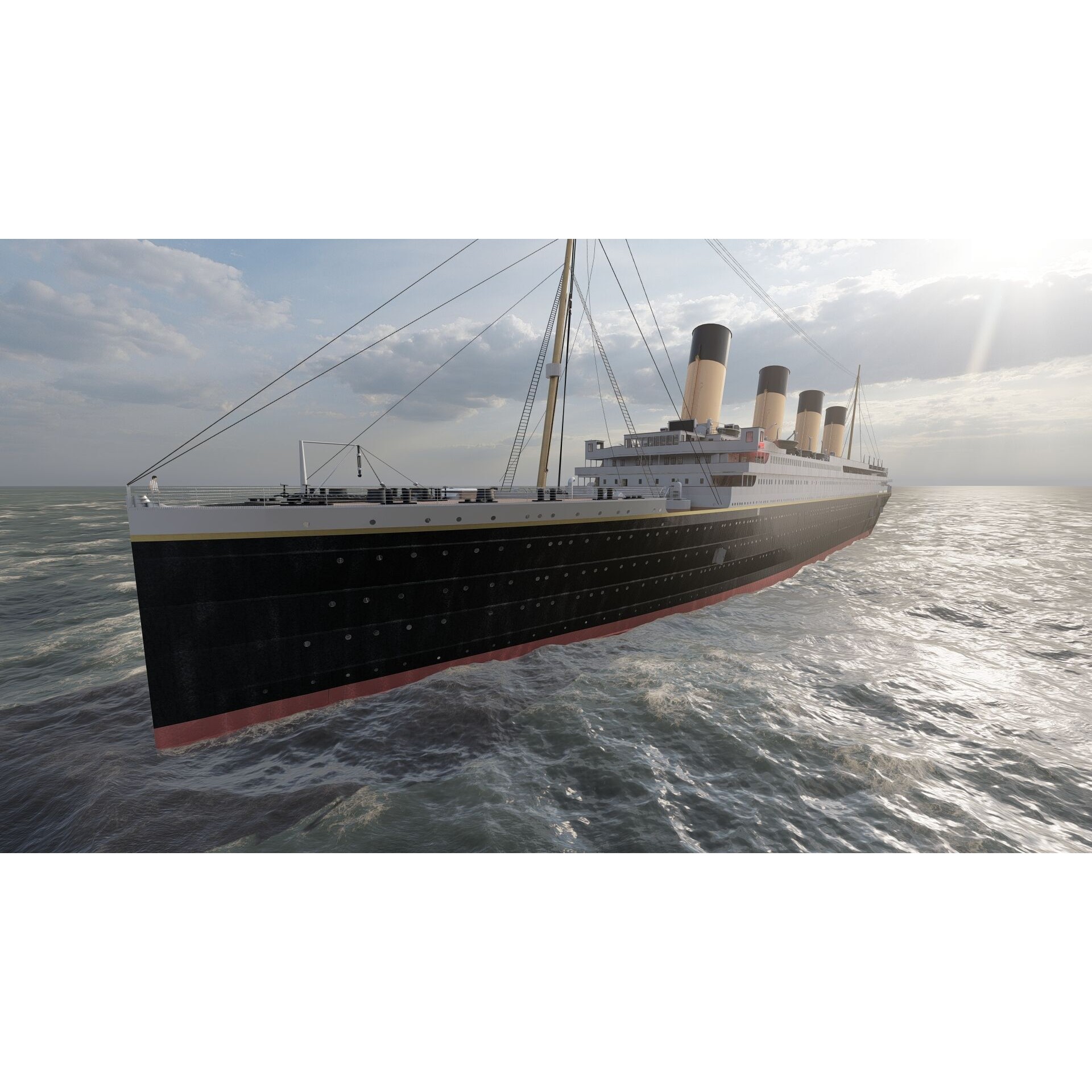 Titanic with Full Interior - 3D Model - View 10