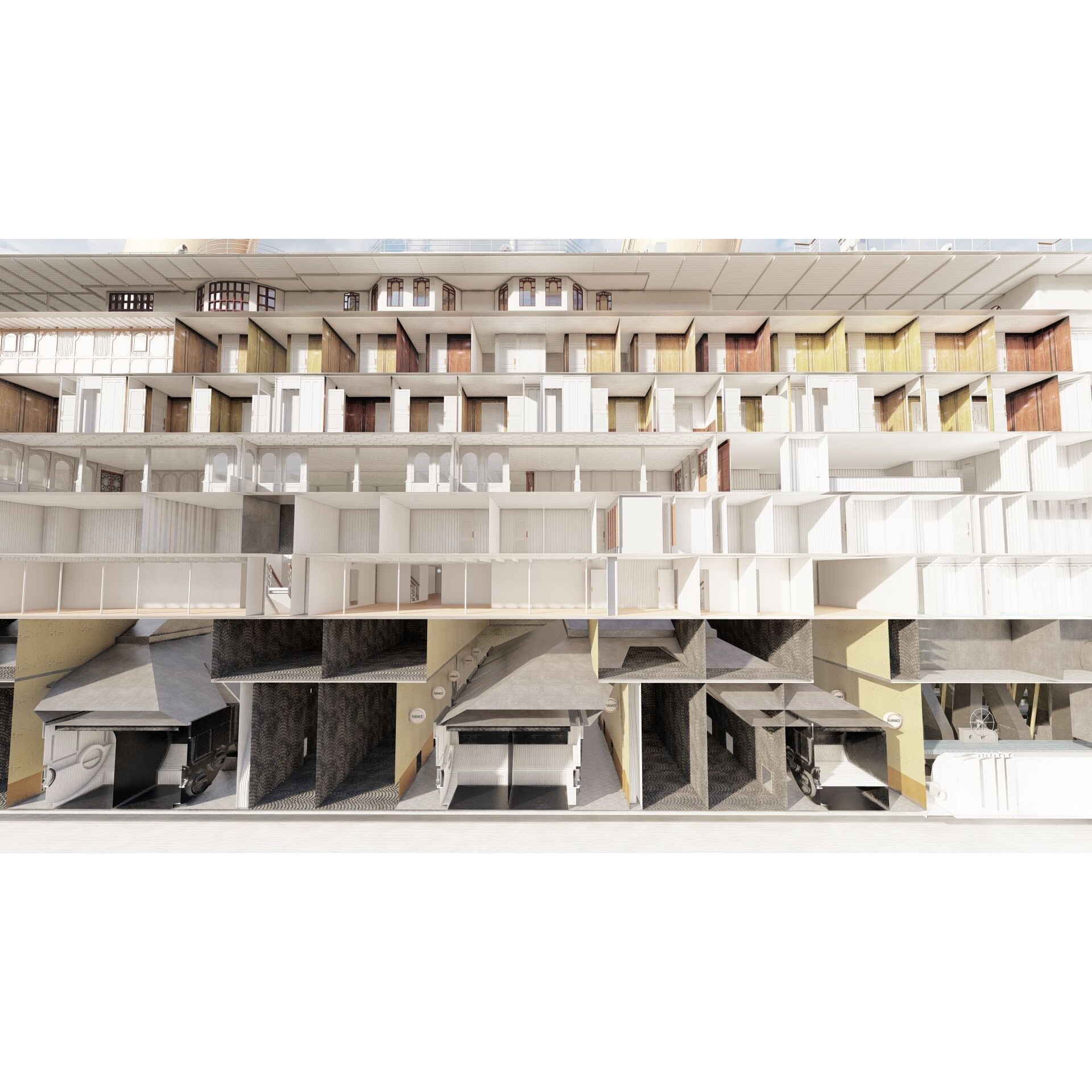 Titanic with Full Interior - 3D Model - View 102