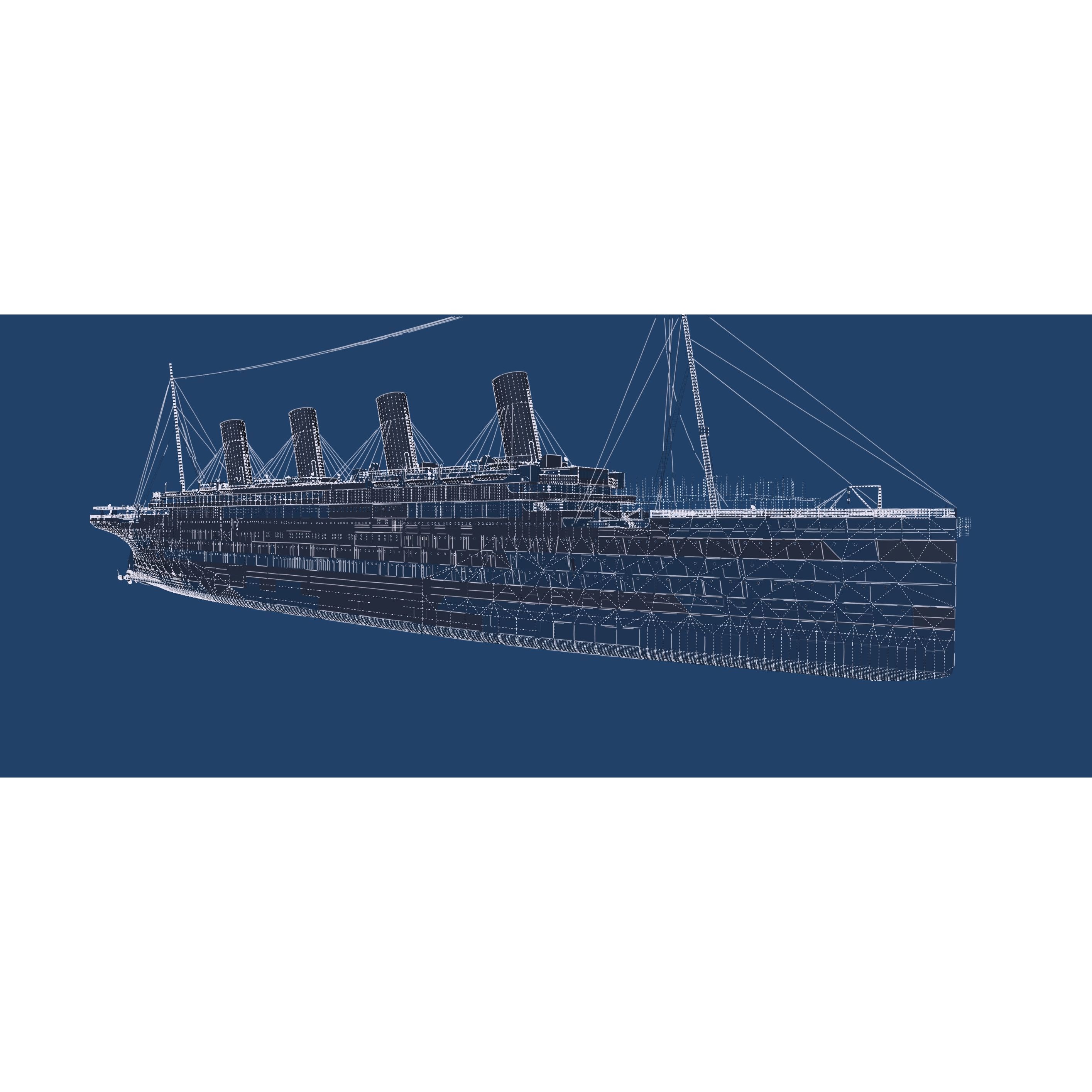 Titanic with Full Interior - 3D Model - View 106