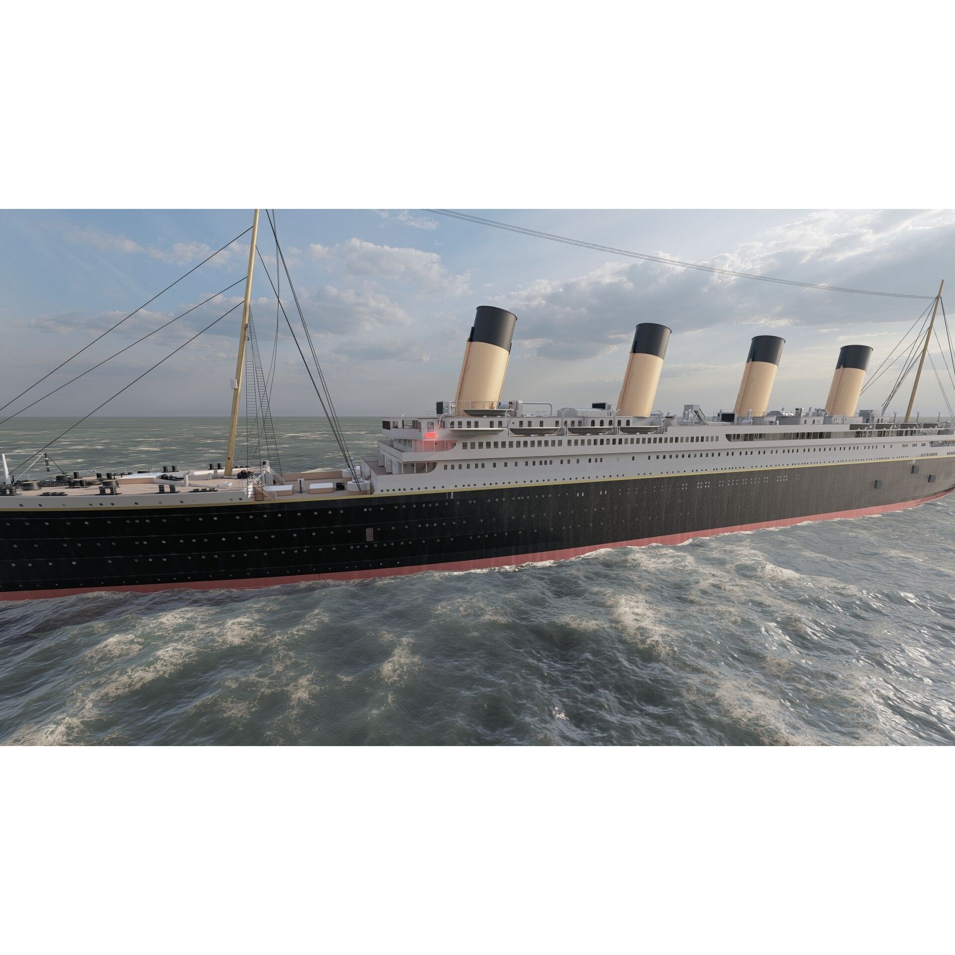 Titanic with Full Interior - 3D Model - View 12