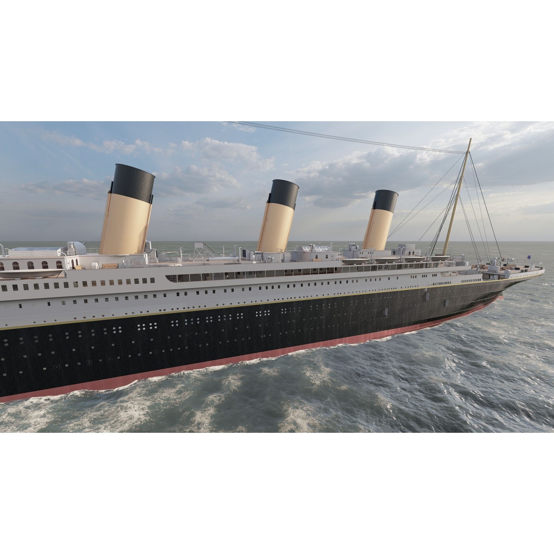Titanic with Full Interior - 3D Model - View 13