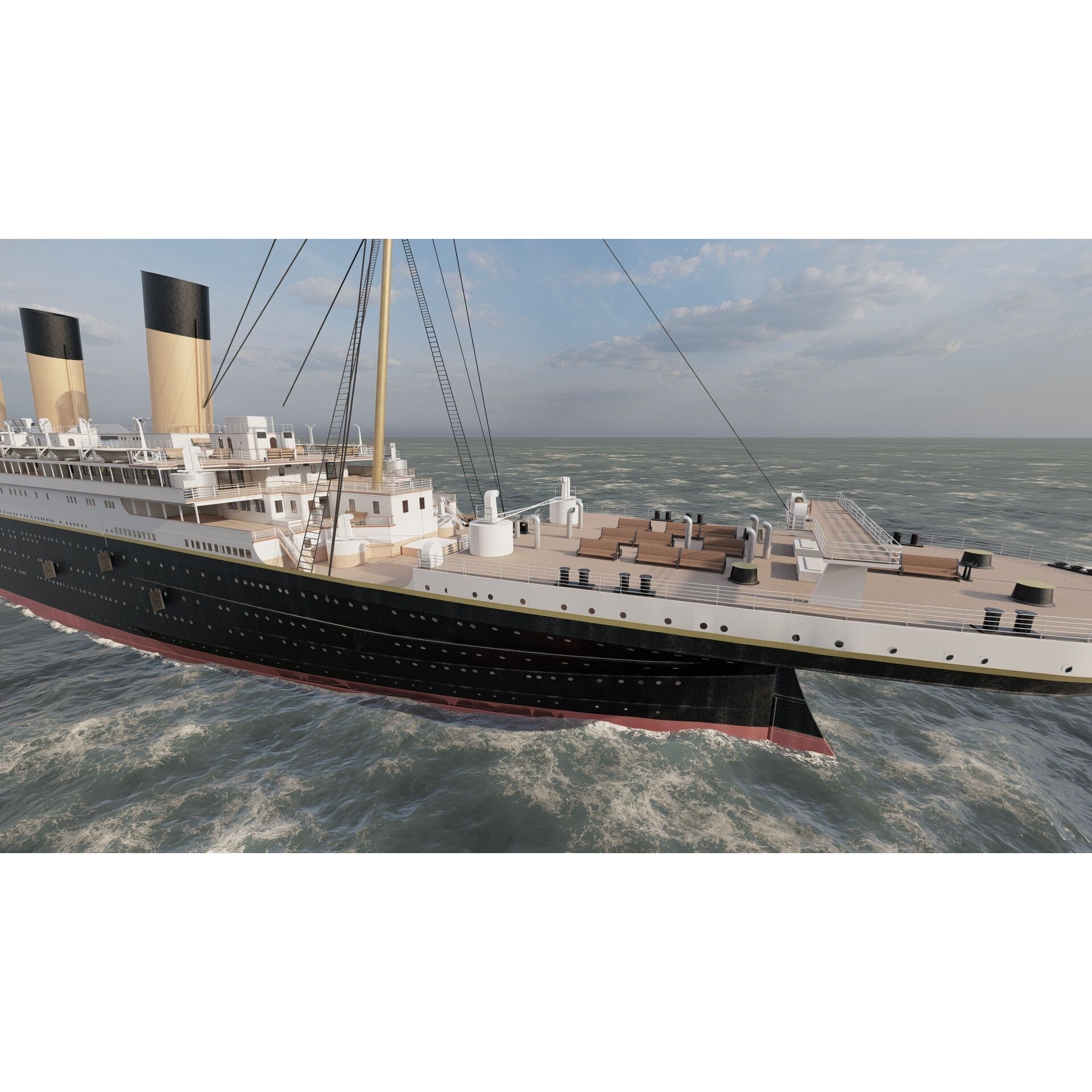 Titanic with Full Interior - 3D Model - View 15