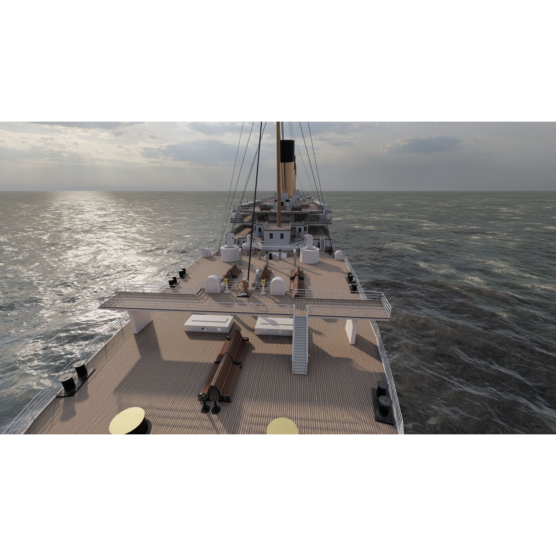 Titanic with Full Interior - 3D Model - View 17