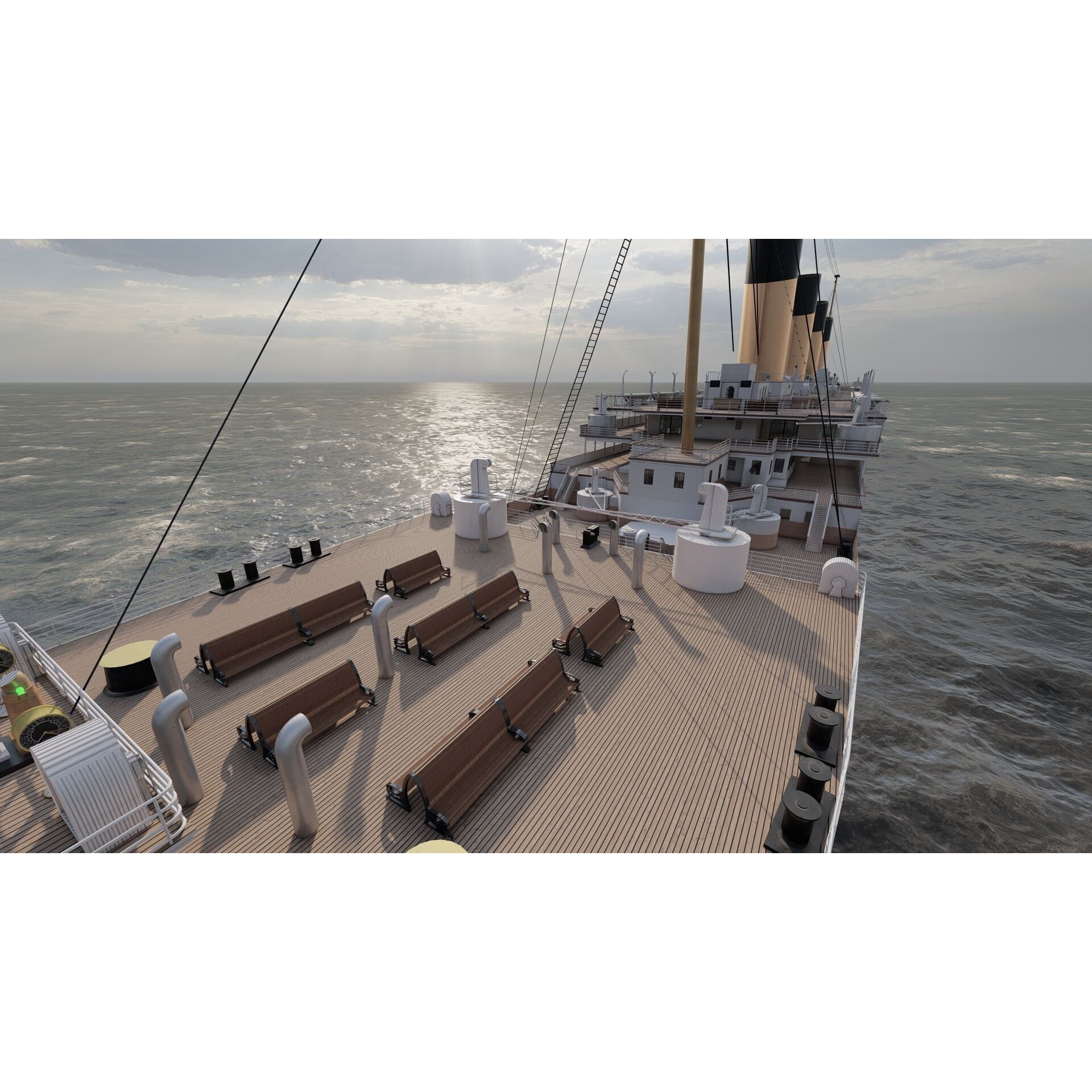 Titanic with Full Interior - 3D Model - View 18