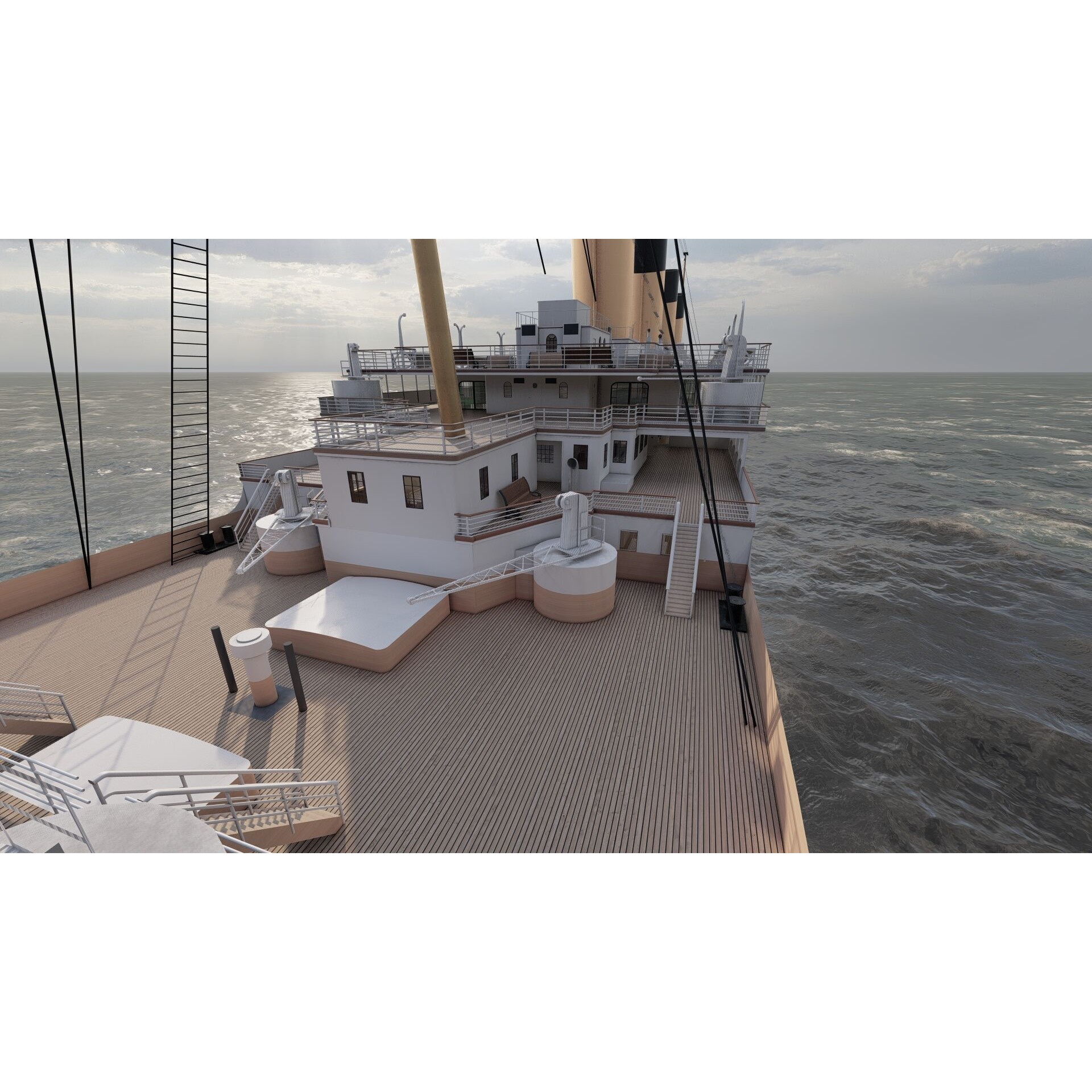 Titanic with Full Interior - 3D Model - View 19