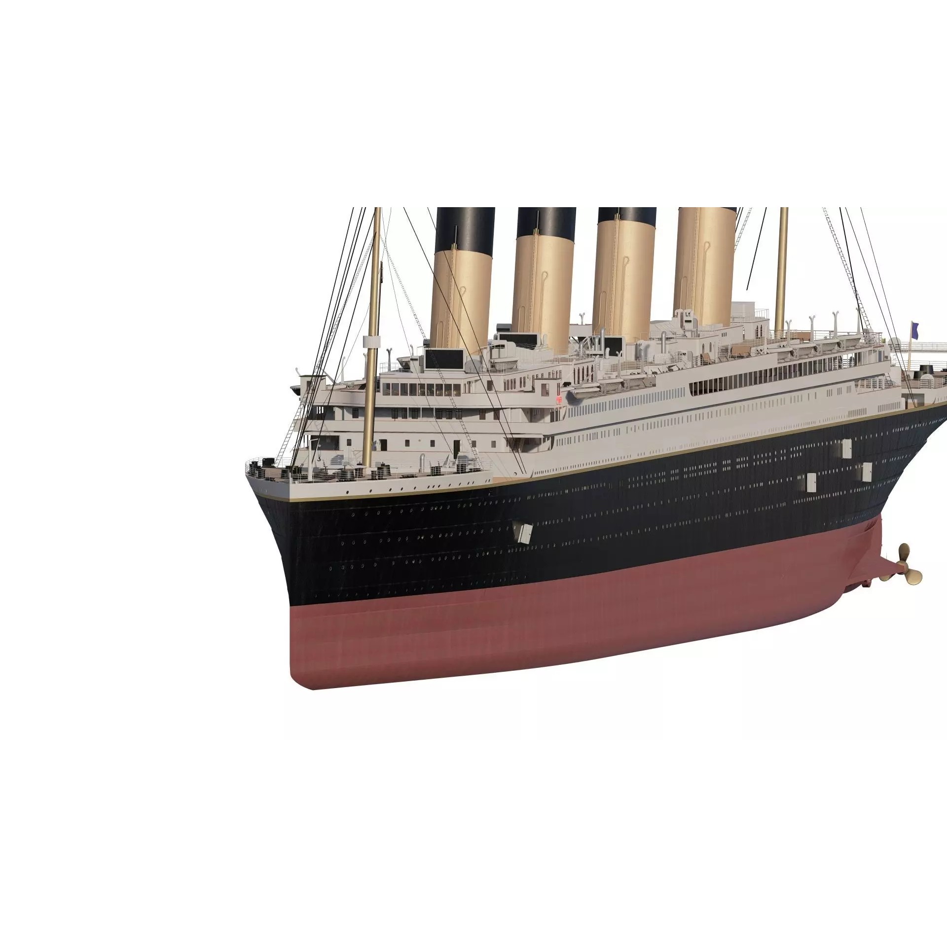 Titanic with Full Interior - 3D Model - View 2