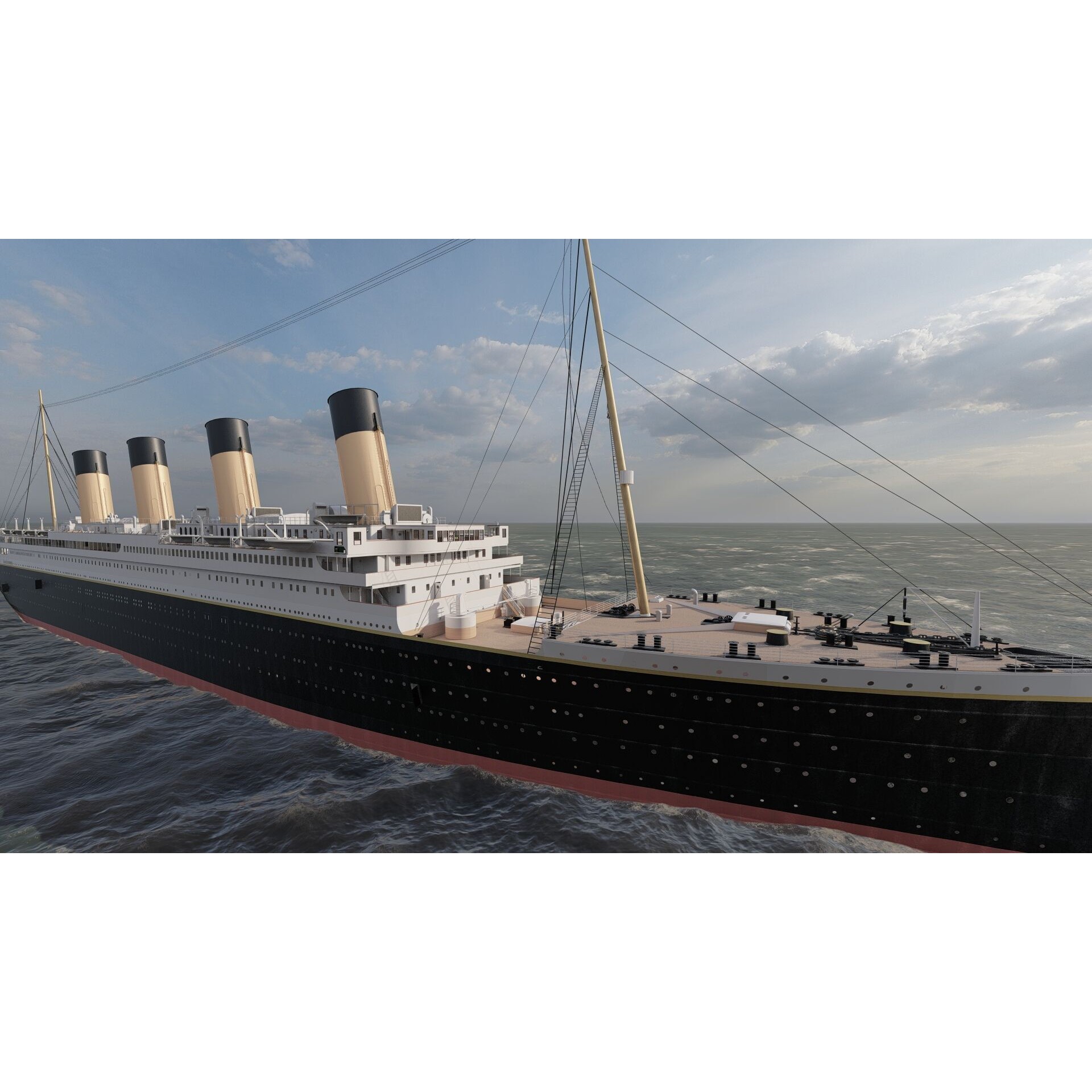 Titanic with Full Interior - 3D Model - View 21