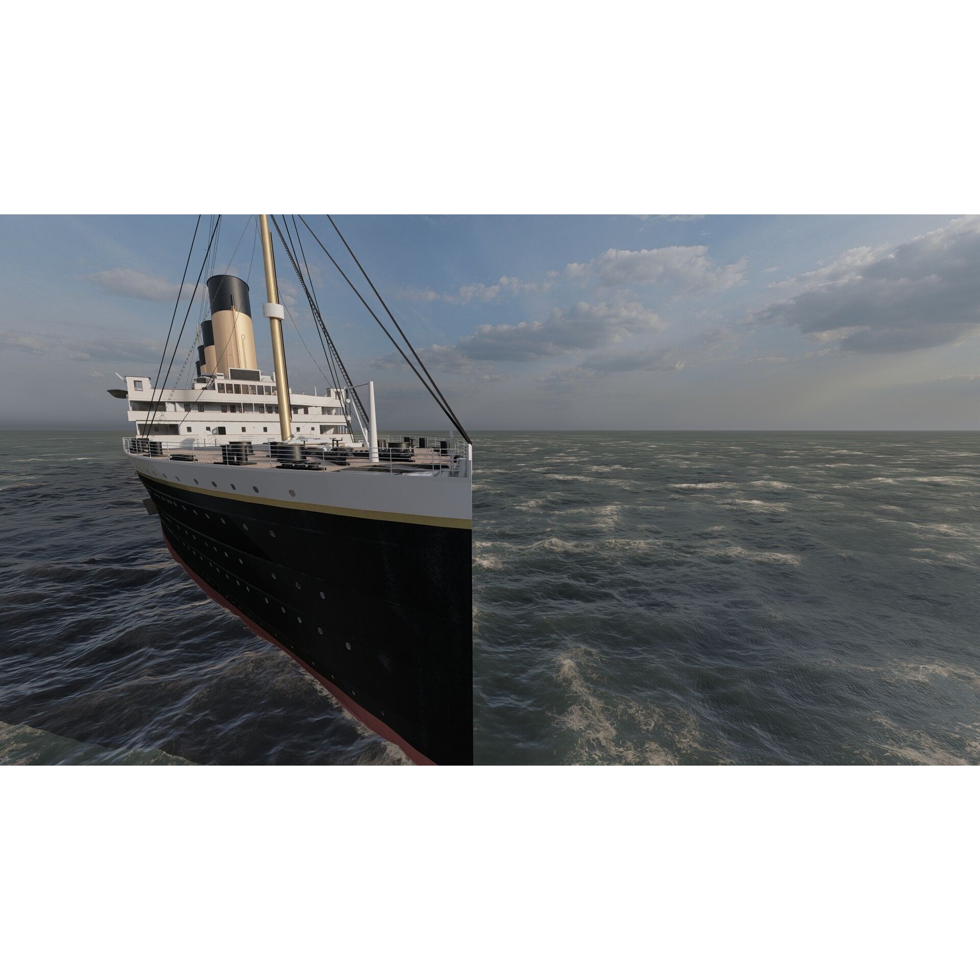 Titanic with Full Interior - 3D Model - View 22