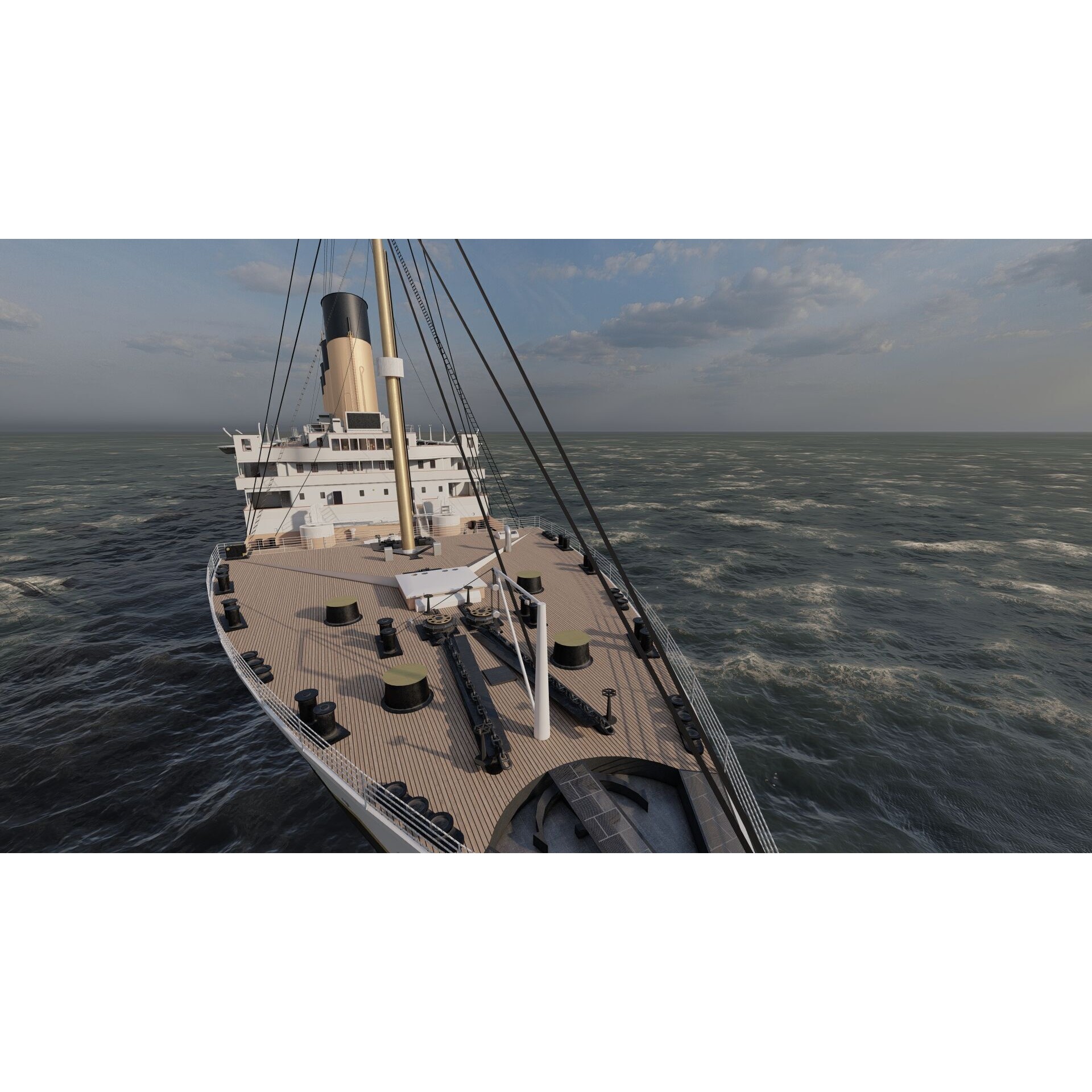 Titanic with Full Interior - 3D Model - View 23