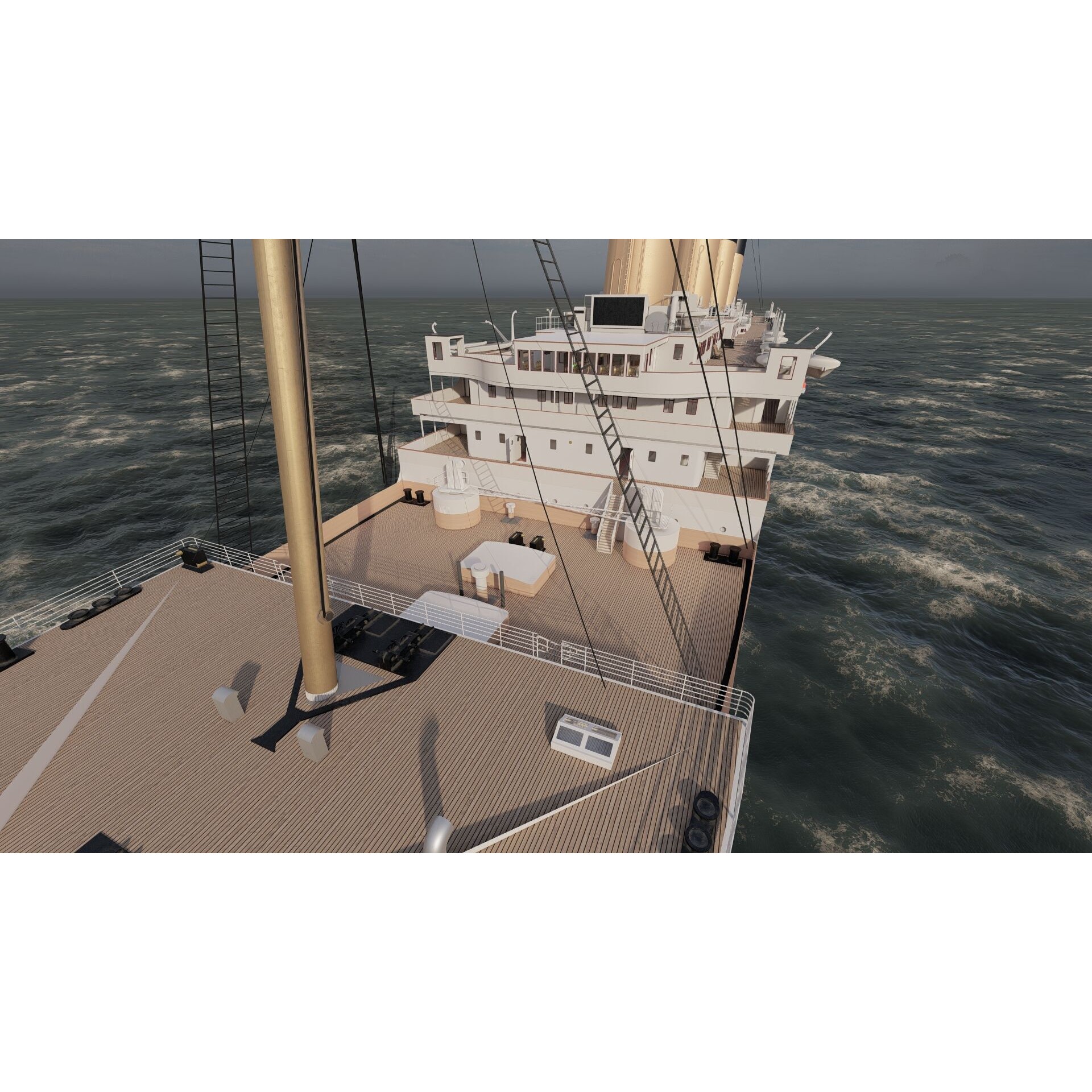 Titanic with Full Interior - 3D Model - View 24