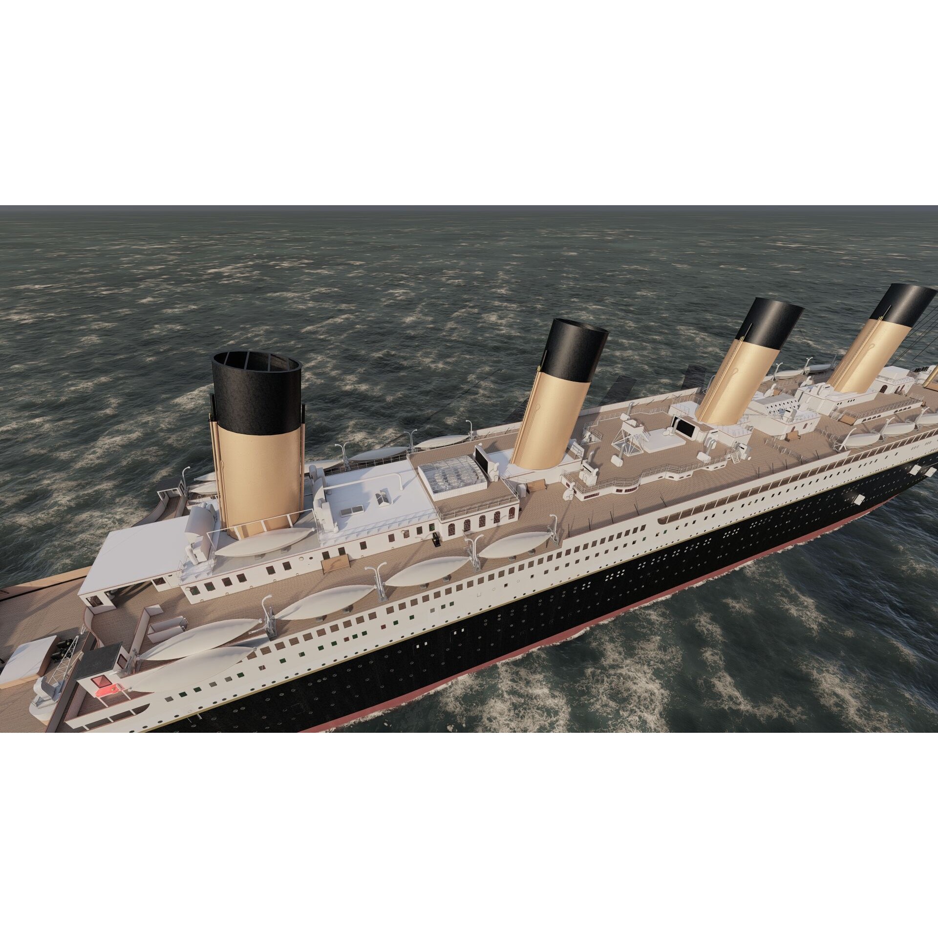 Titanic with Full Interior - 3D Model - View 26