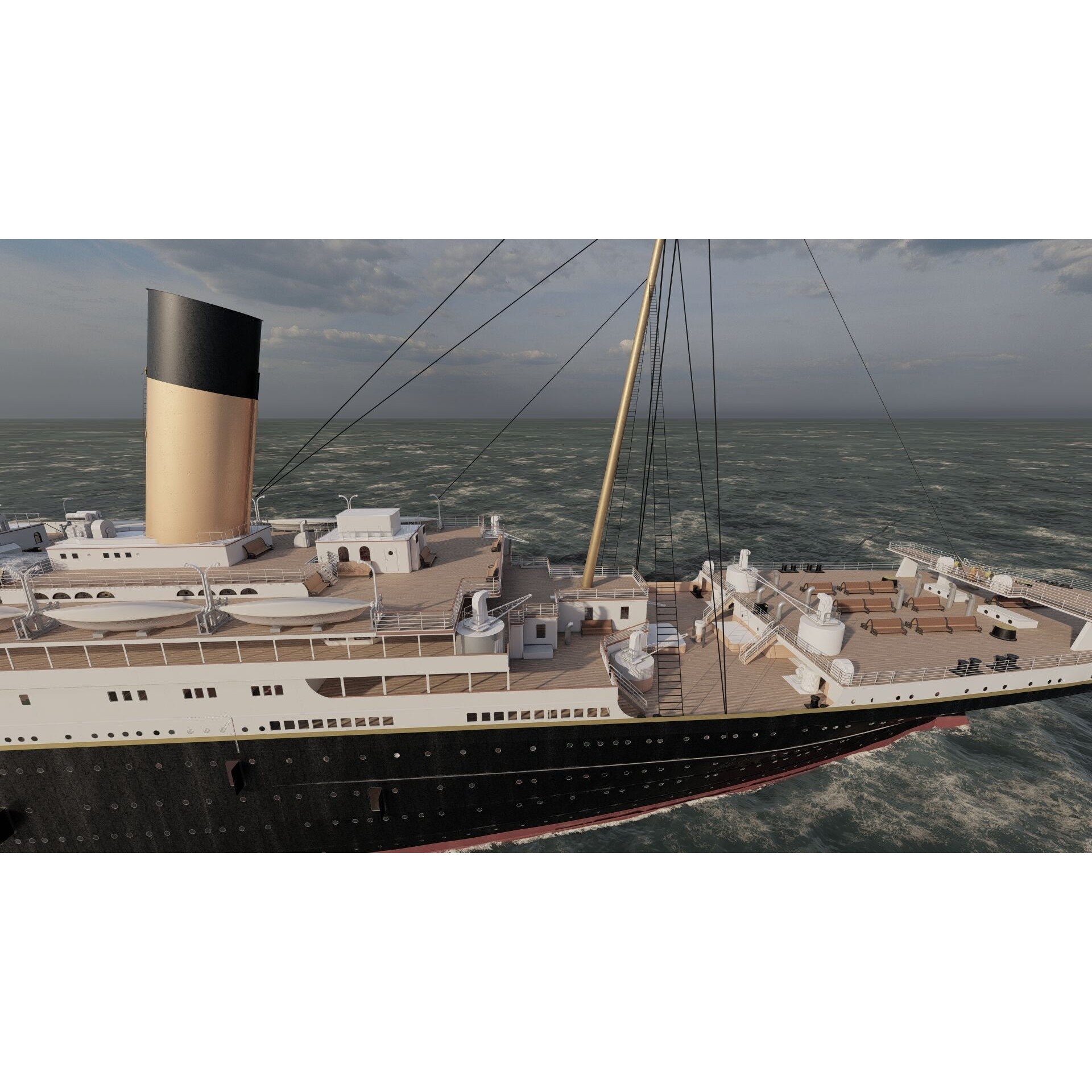 Titanic with Full Interior - 3D Model - View 27