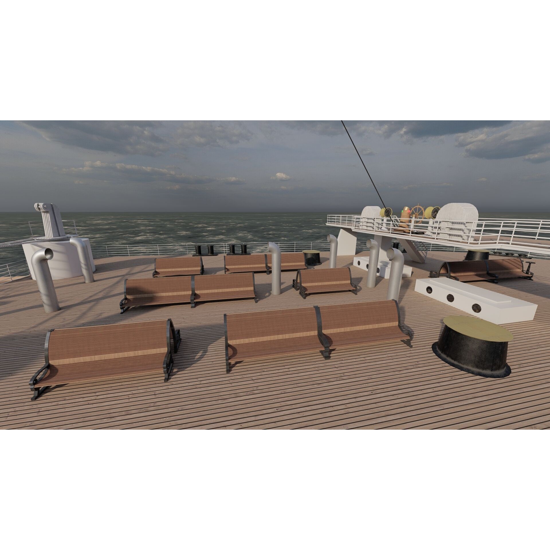 Titanic with Full Interior - 3D Model - View 28