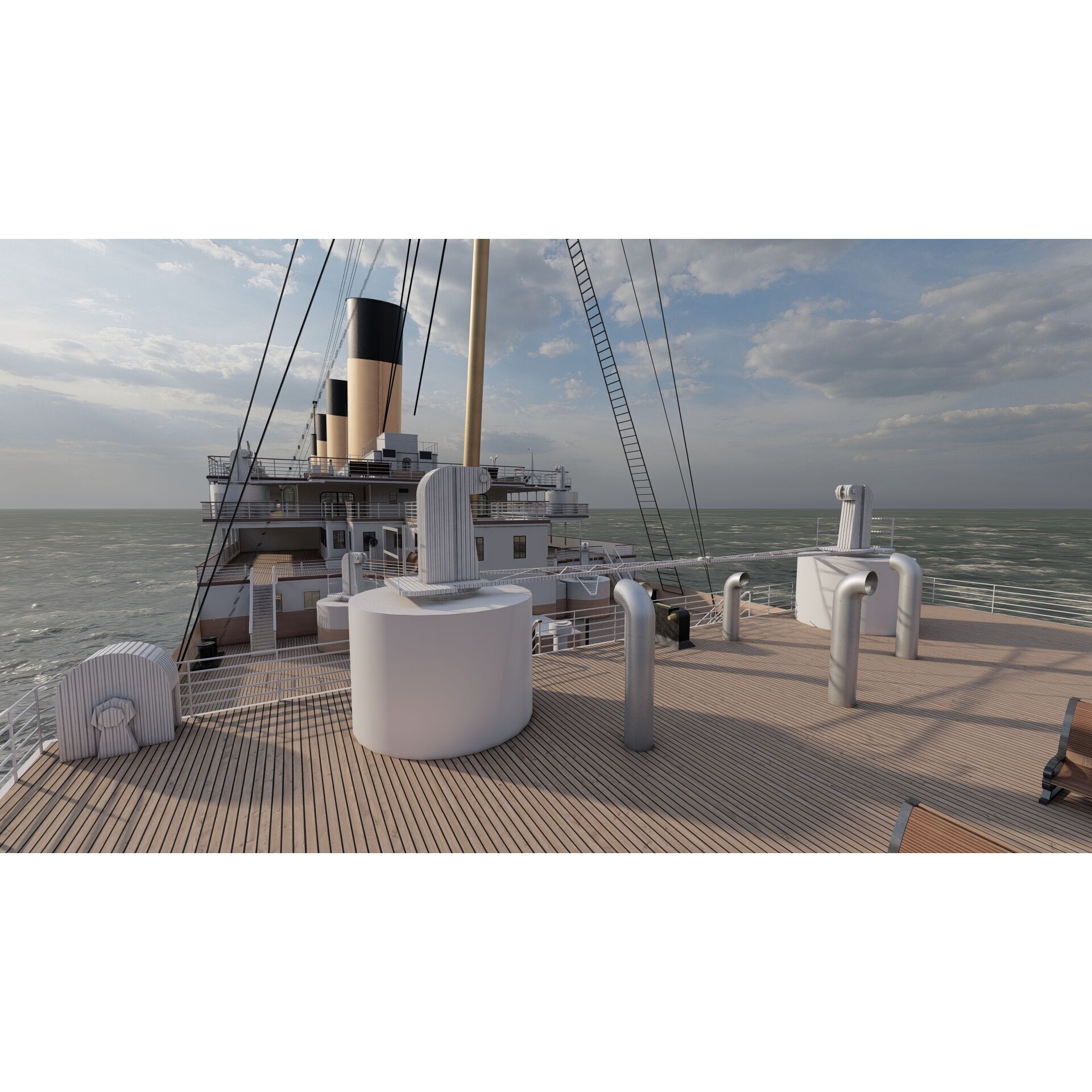 Titanic with Full Interior - 3D Model - View 29