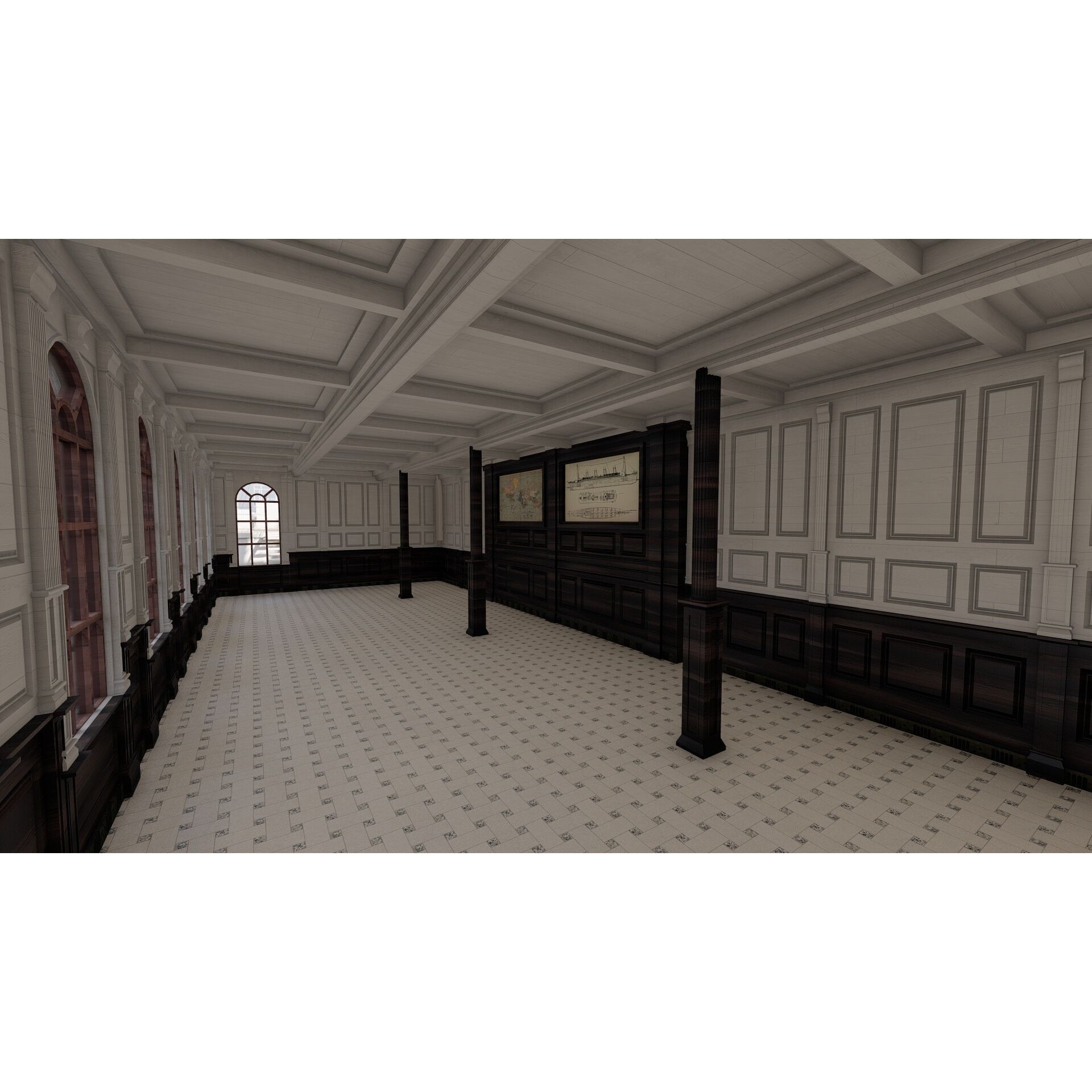 Titanic with Full Interior - 3D Model - View 47