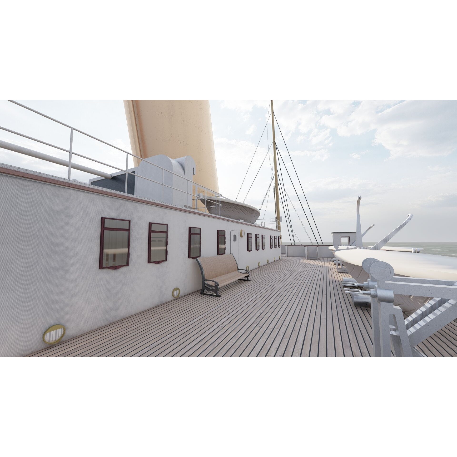 Titanic with Full Interior - 3D Model - View 48