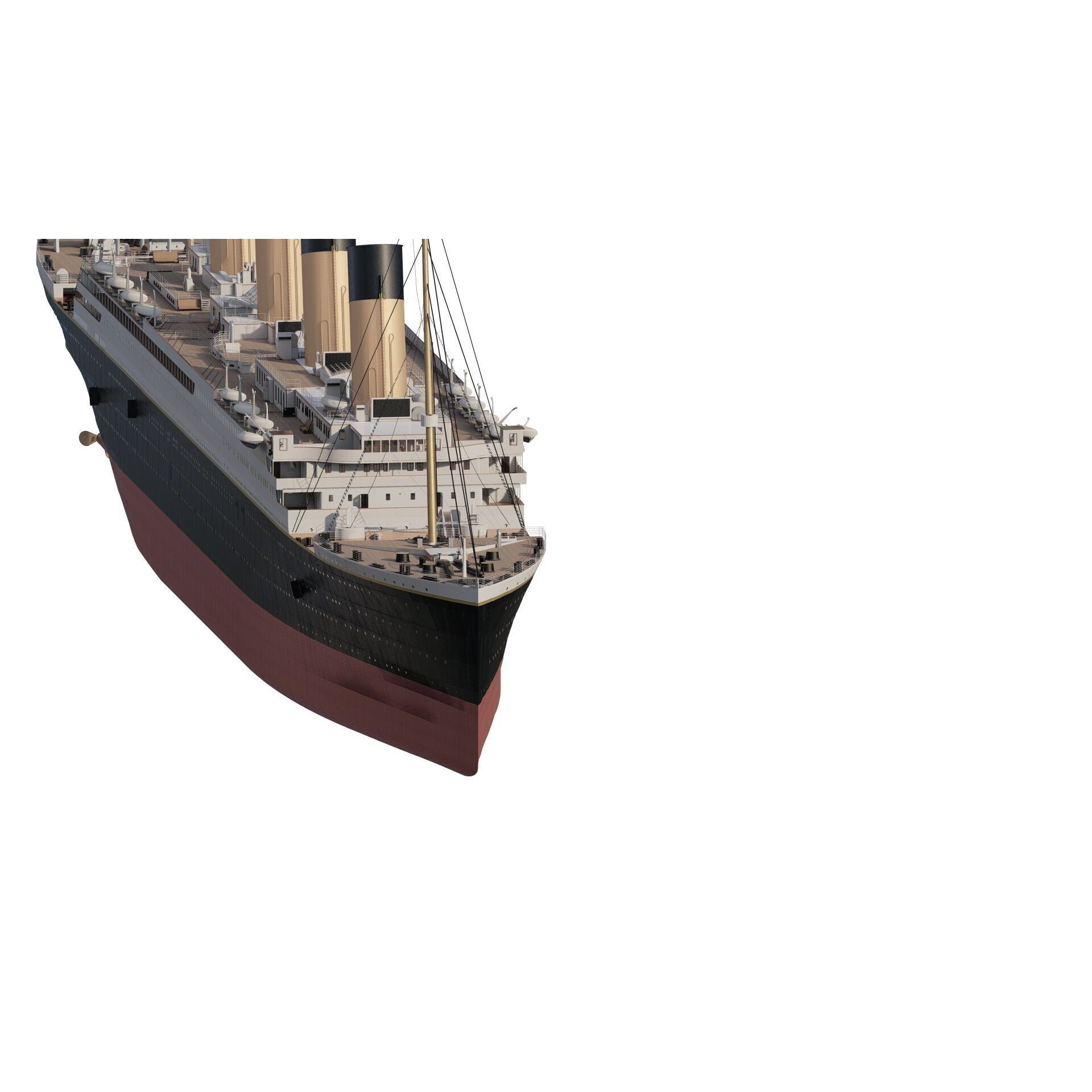 Titanic with Full Interior - 3D Model - View 5