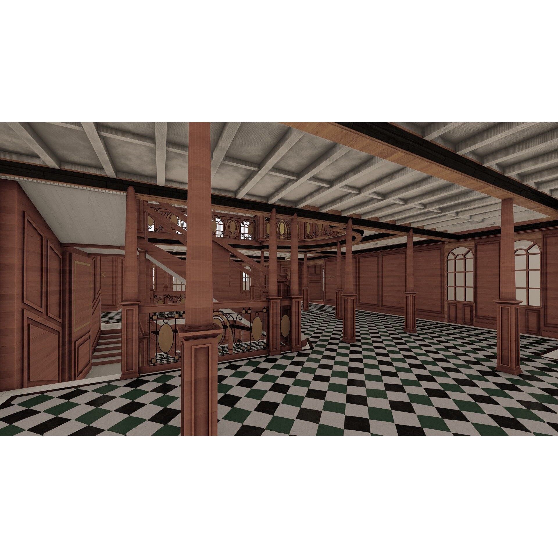 Titanic with Full Interior - 3D Model - View 50