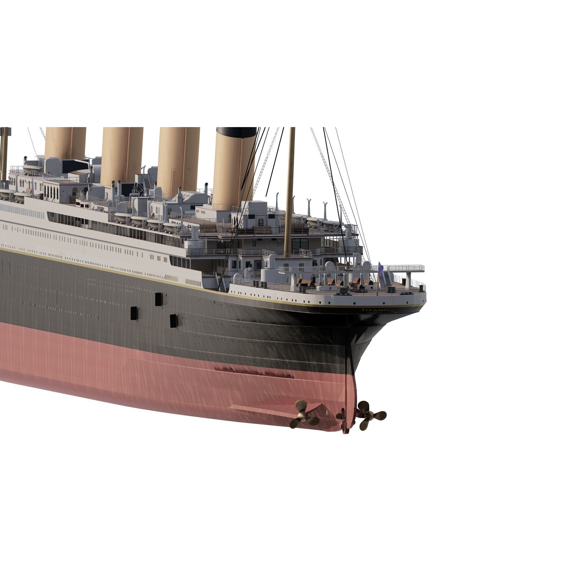 Titanic with Full Interior - 3D Model - View 6