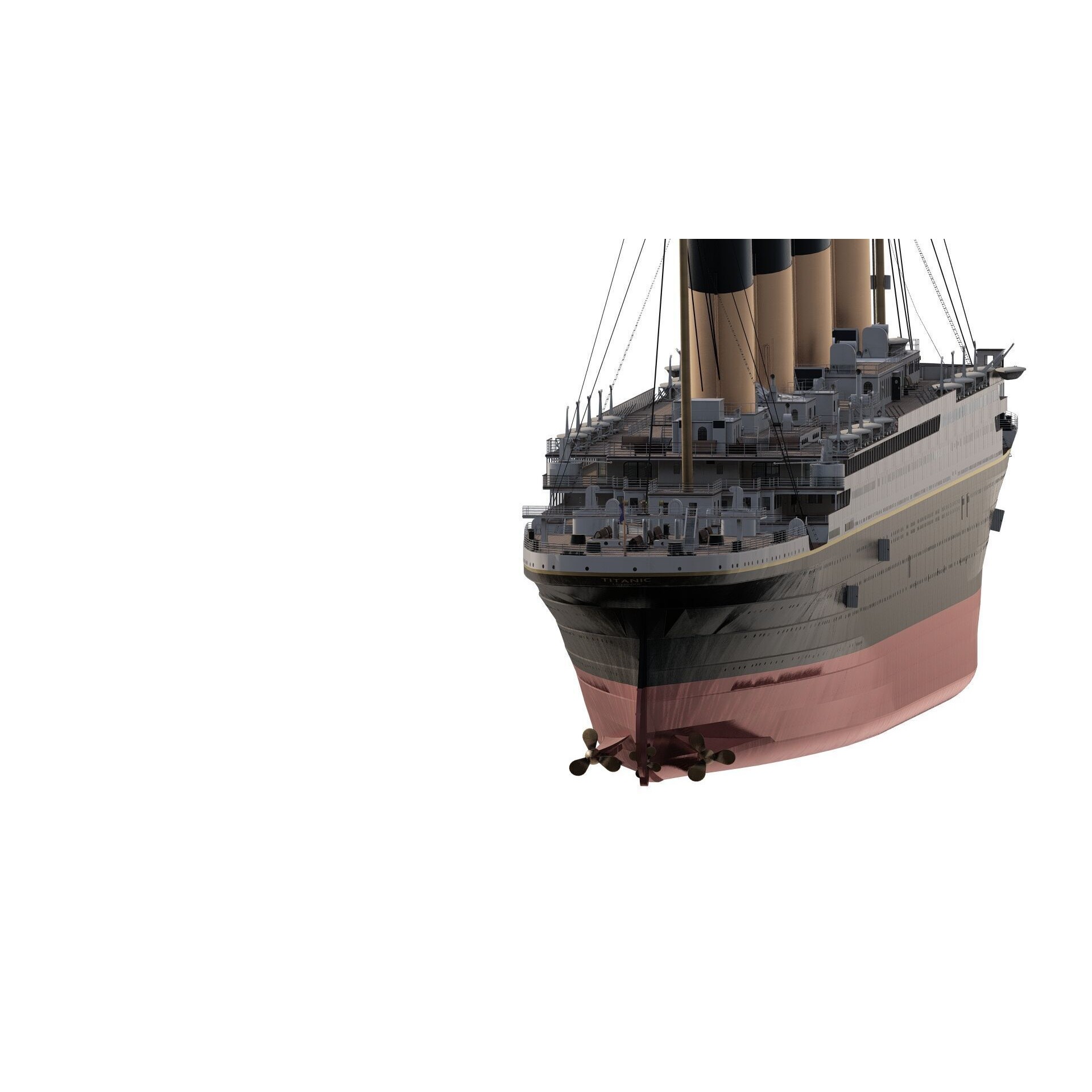 Titanic with Full Interior - 3D Model - View 7