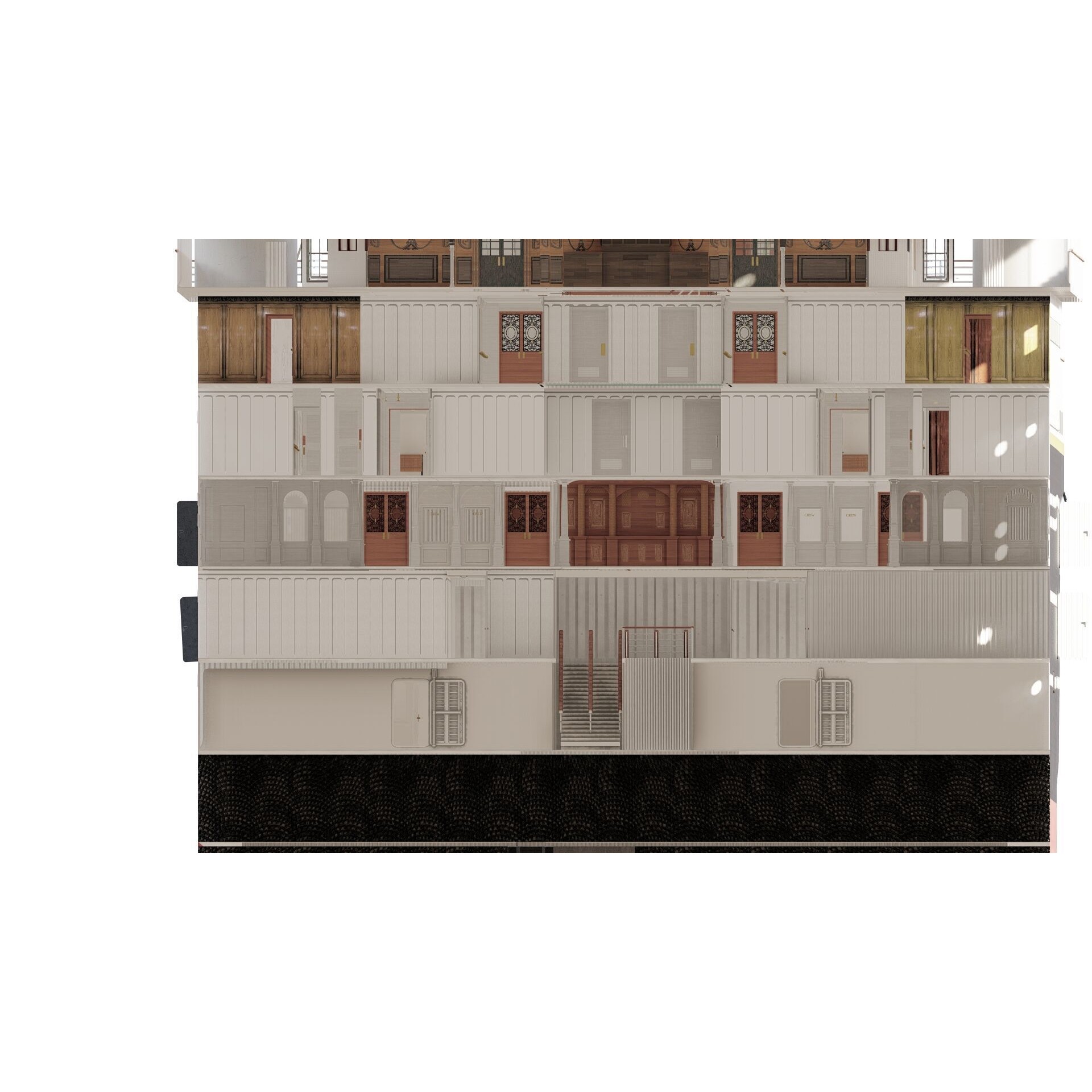 Titanic with Full Interior - 3D Model - View 9