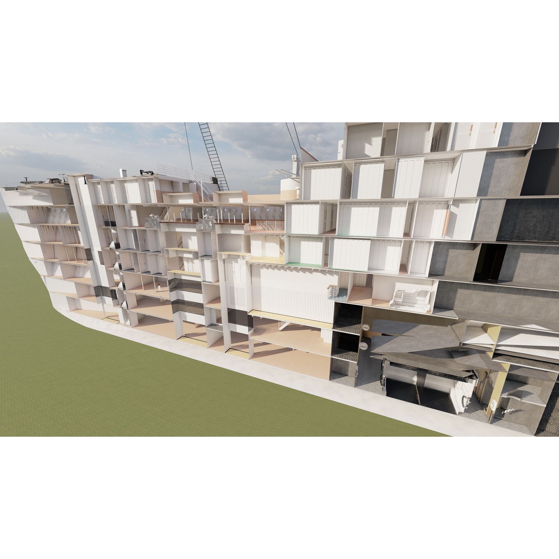 Titanic with Full Interior - 3D Model - View 99