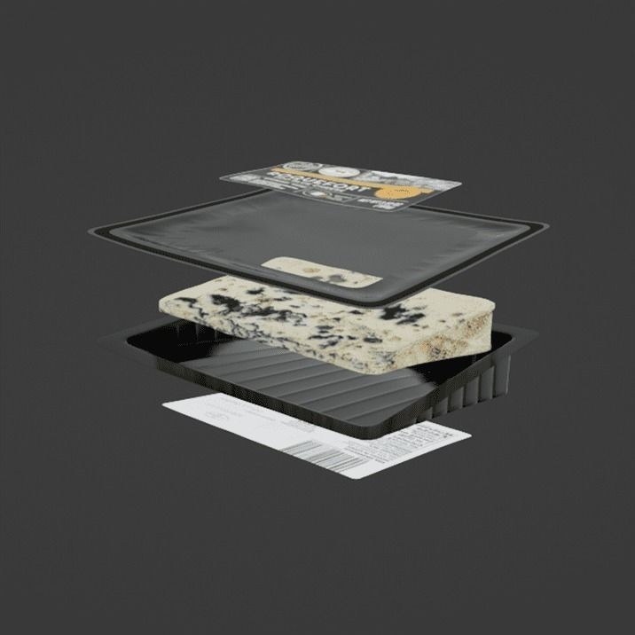 Roquefort Cheese 3D Model – High-Quality PBR Asset, FBX - View 8
