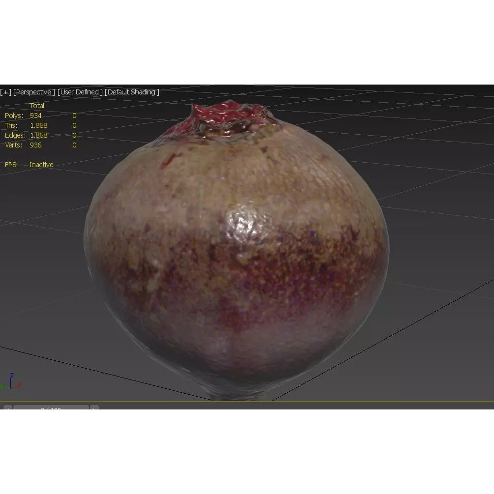 Beetroot 3D Model – Low Poly Game Asset, FBX, PBR Textures - View 4