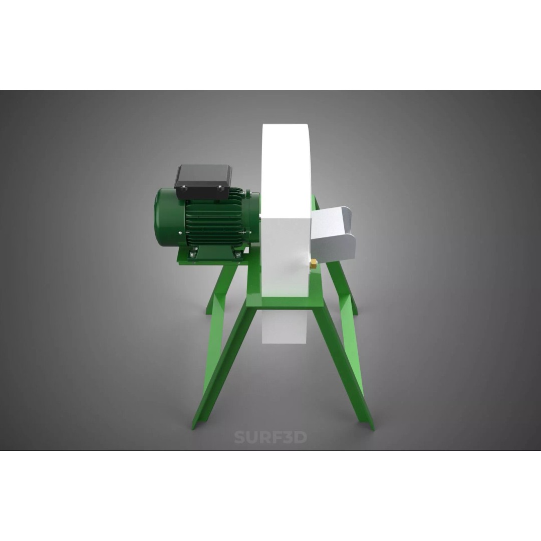 Electric Potato Cassava Chip Slicer 3D Model – High-Quality Industrial Cutter - View 3