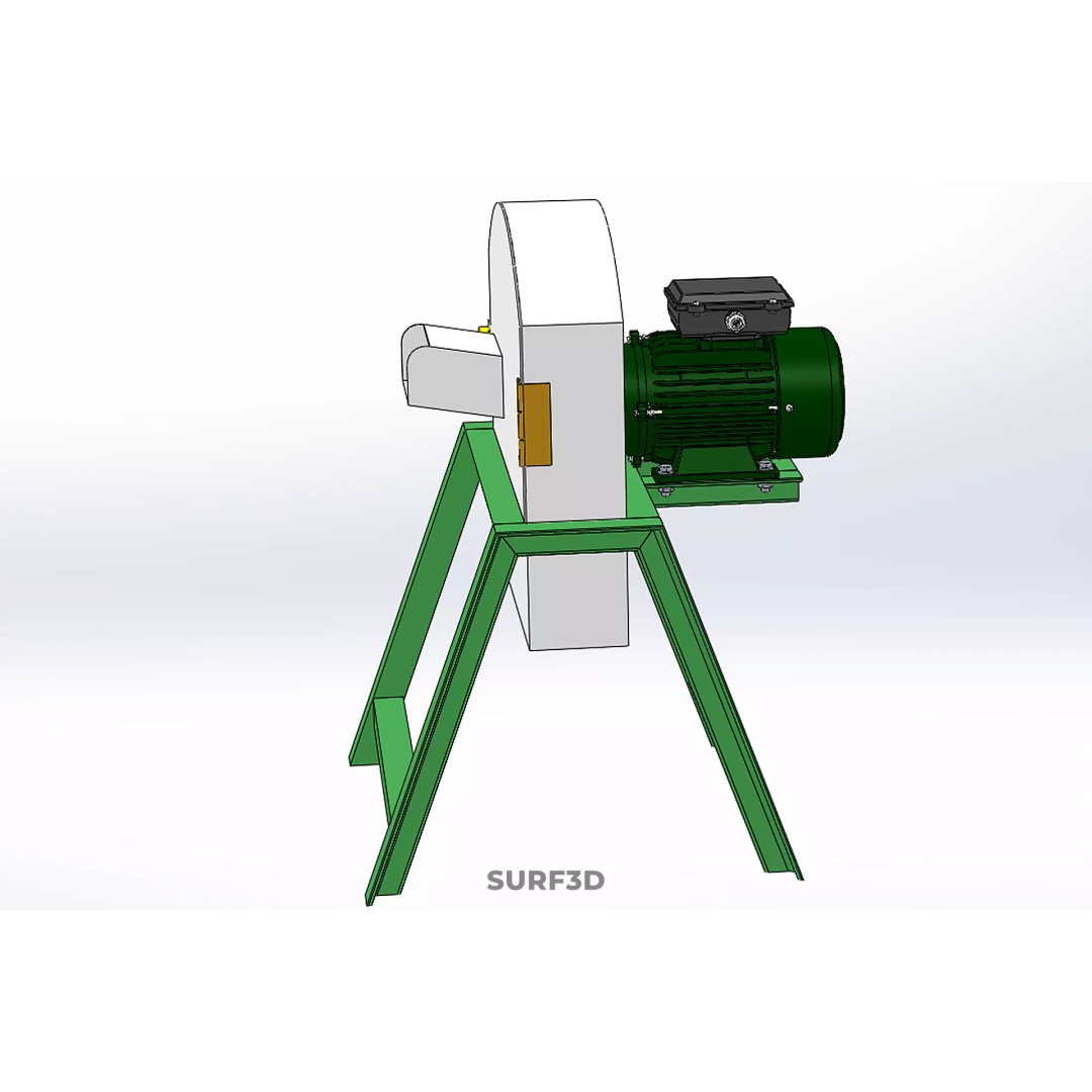 Electric Potato Cassava Chip Slicer 3D Model – High-Quality Industrial Cutter - View 34
