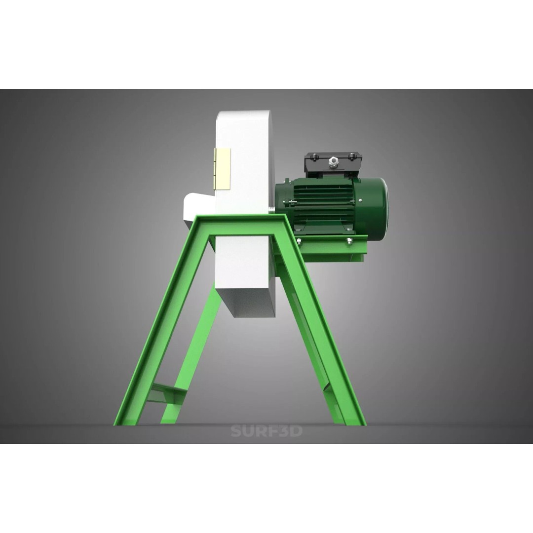 Electric Potato Cassava Chip Slicer 3D Model – High-Quality Industrial Cutter - View 6