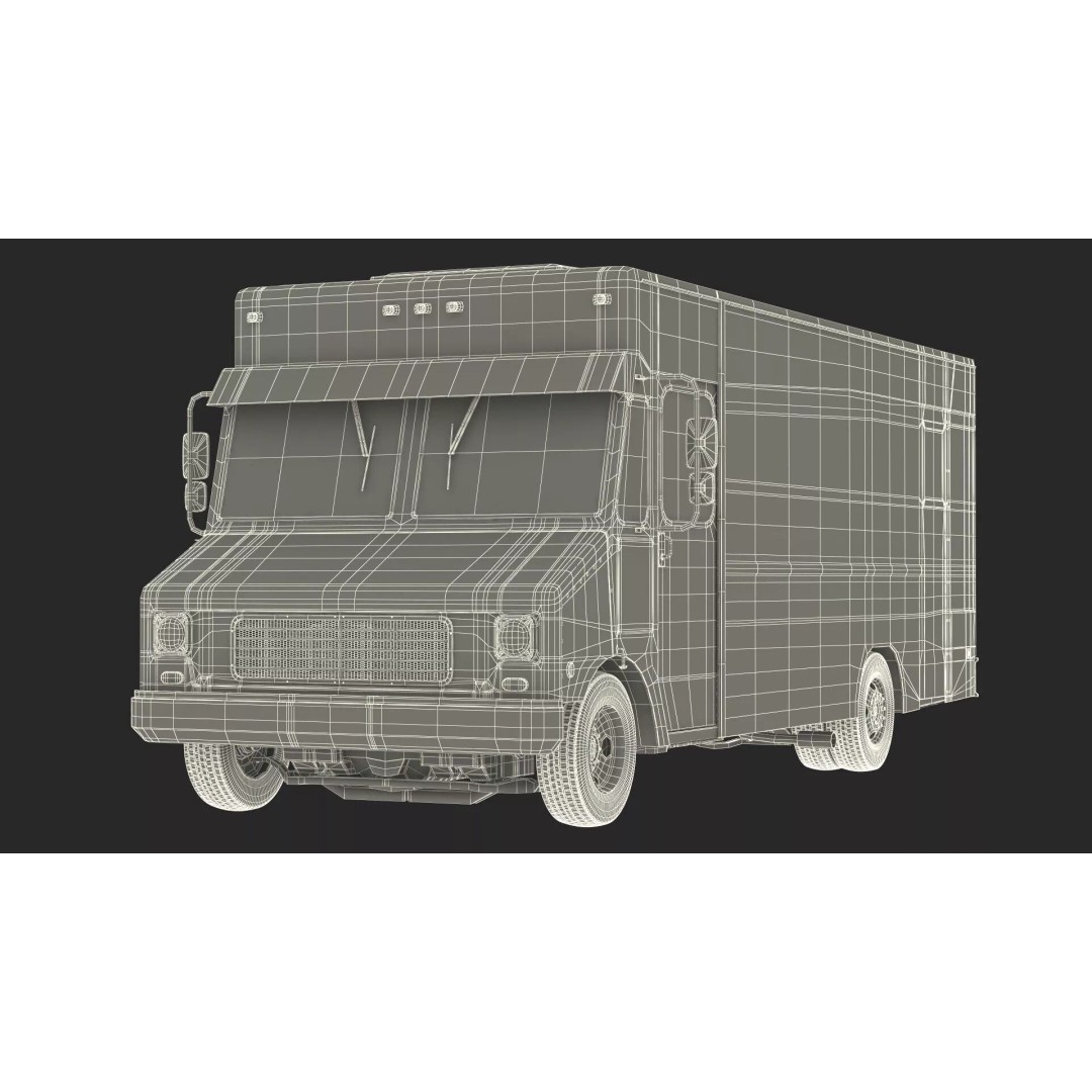 Food Van El Jerry Taco 3D Model – PBR Textured Catering Truck, FBX - View 18