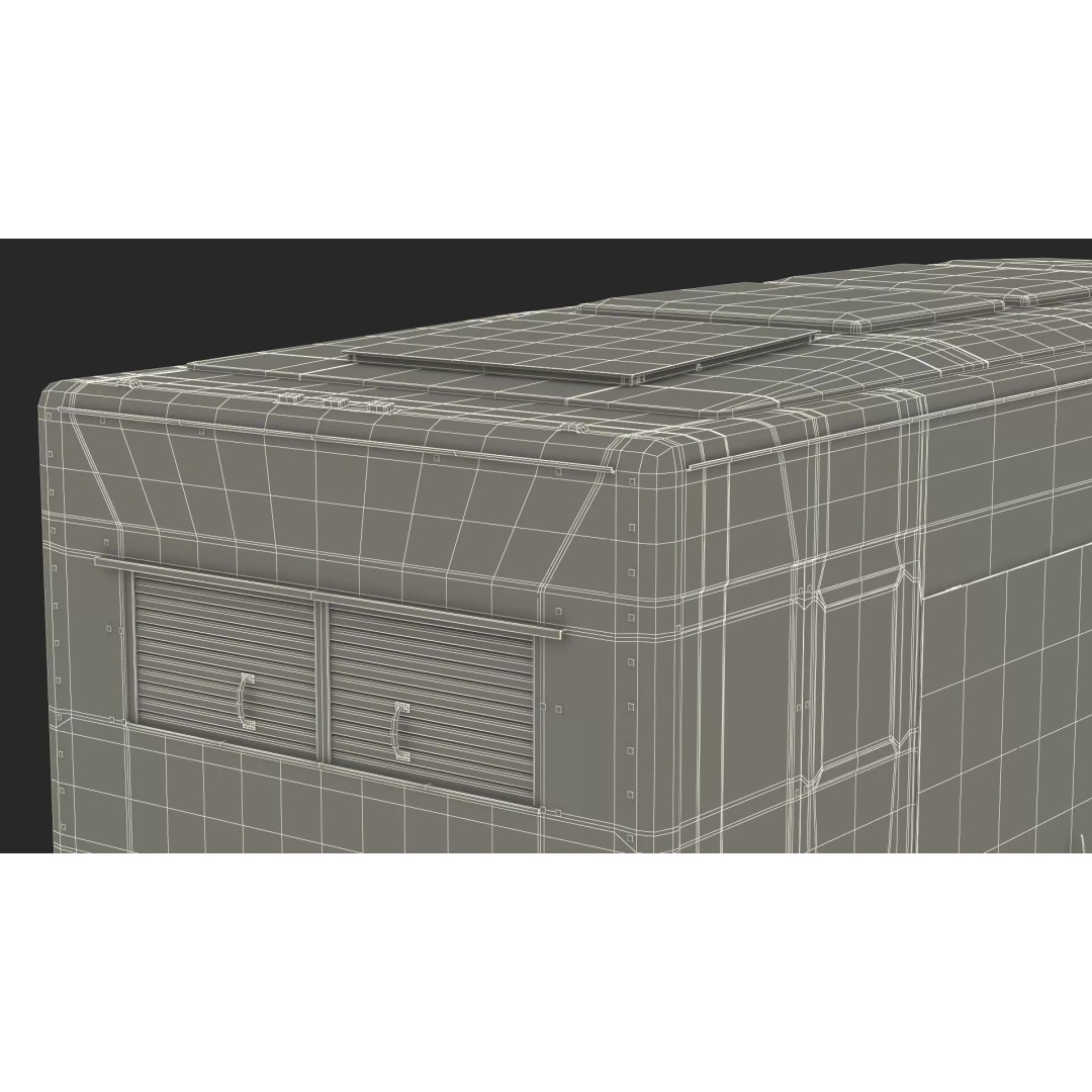 Food Van El Jerry Taco 3D Model – PBR Textured Catering Truck, FBX - View 20