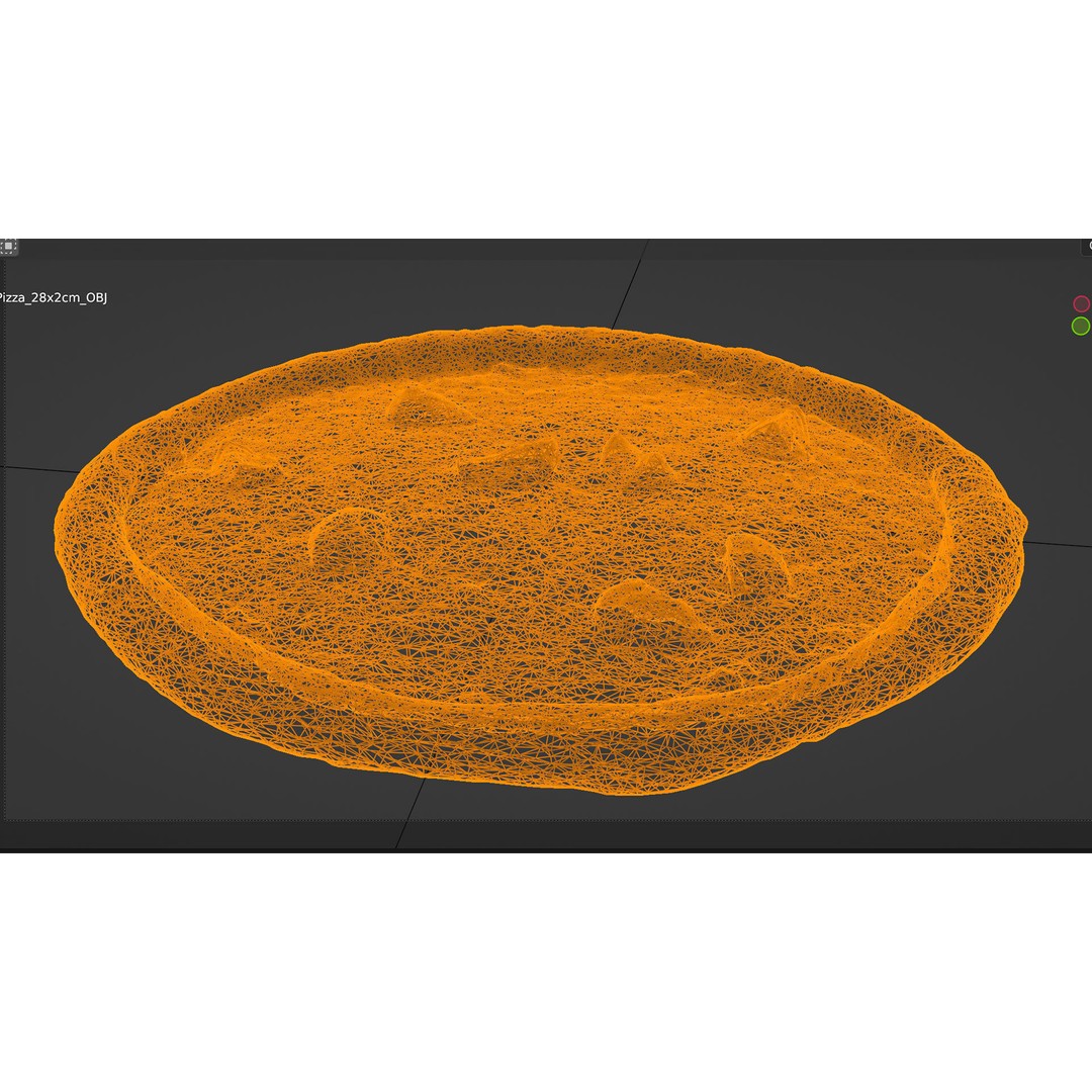 Vegetarian Pizza 3D Model – Realistic Food Asset, FBX, PBR - View 8
