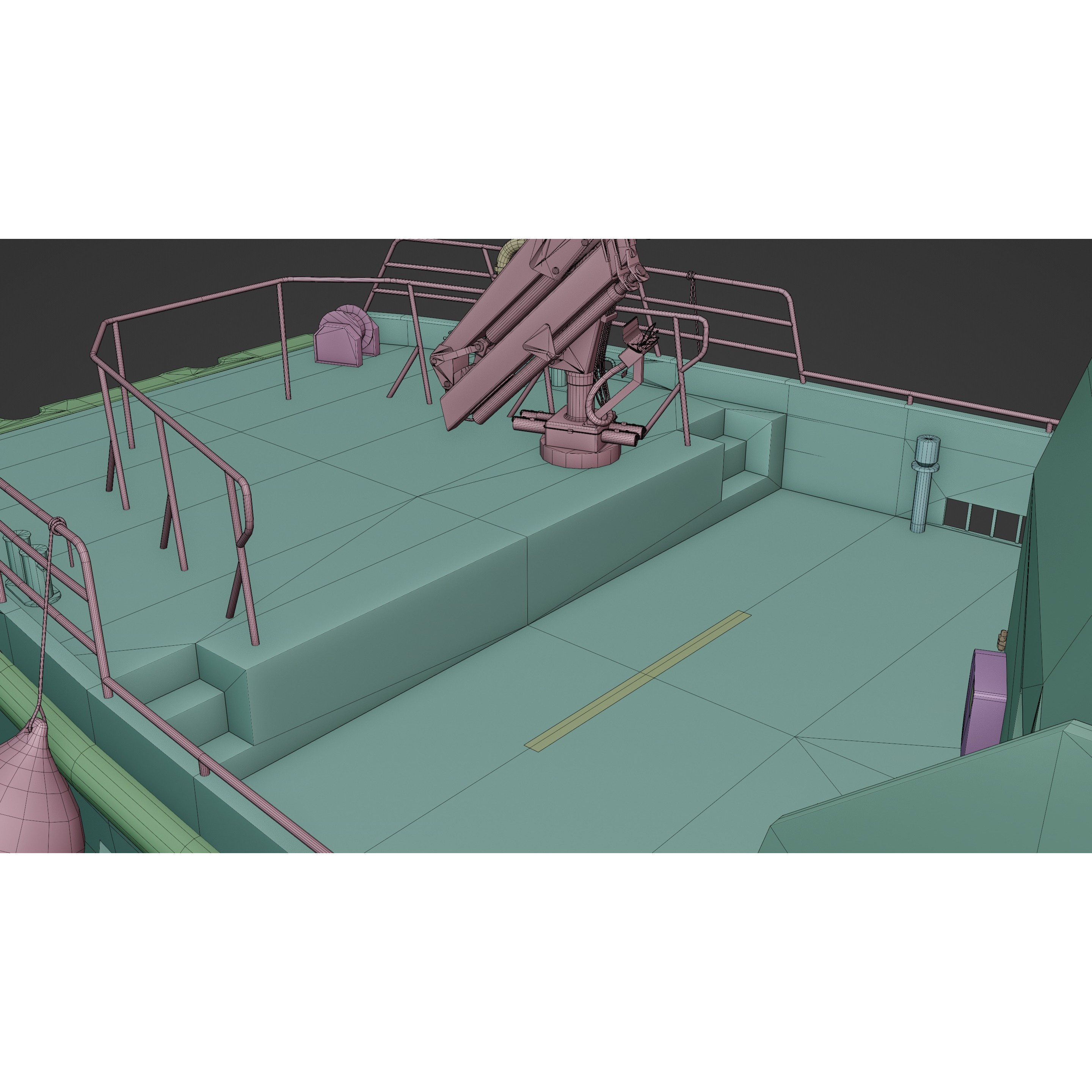 Windcat Workboats - Low-Poly Game-Ready 3D Model - View 15