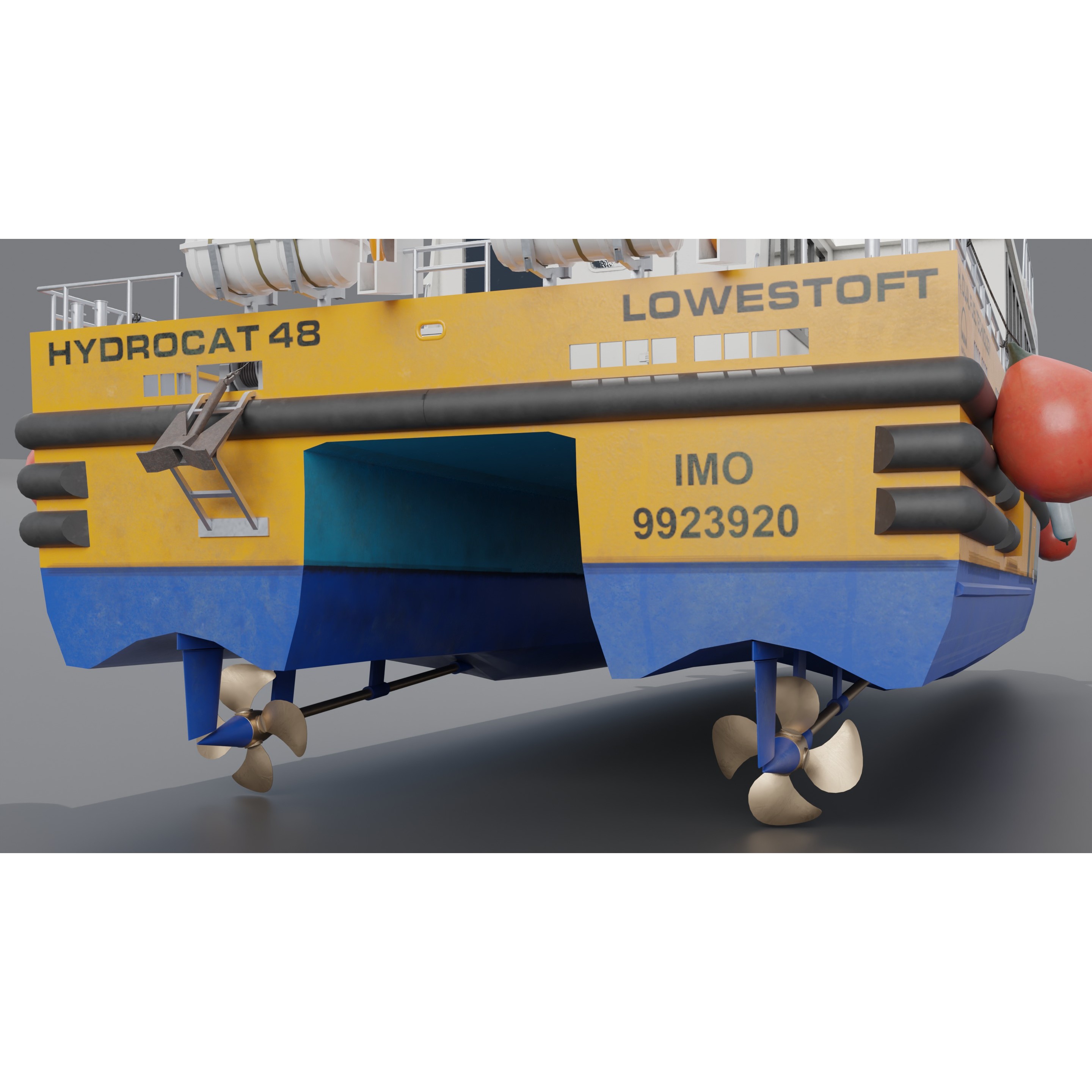 Windcat Workboats - Low-Poly Game-Ready 3D Model - View 20