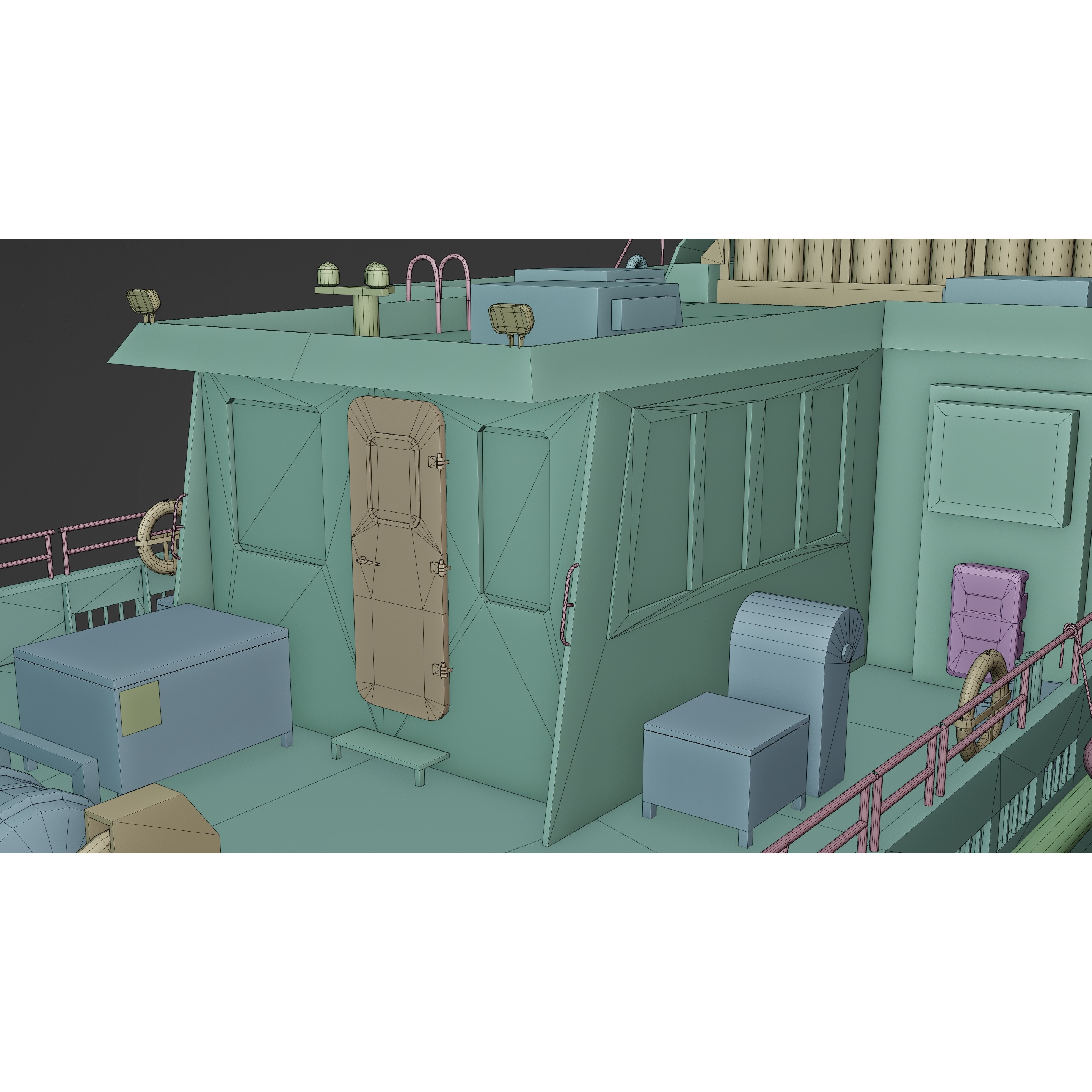 Windcat Workboats - Low-Poly Game-Ready 3D Model - View 23