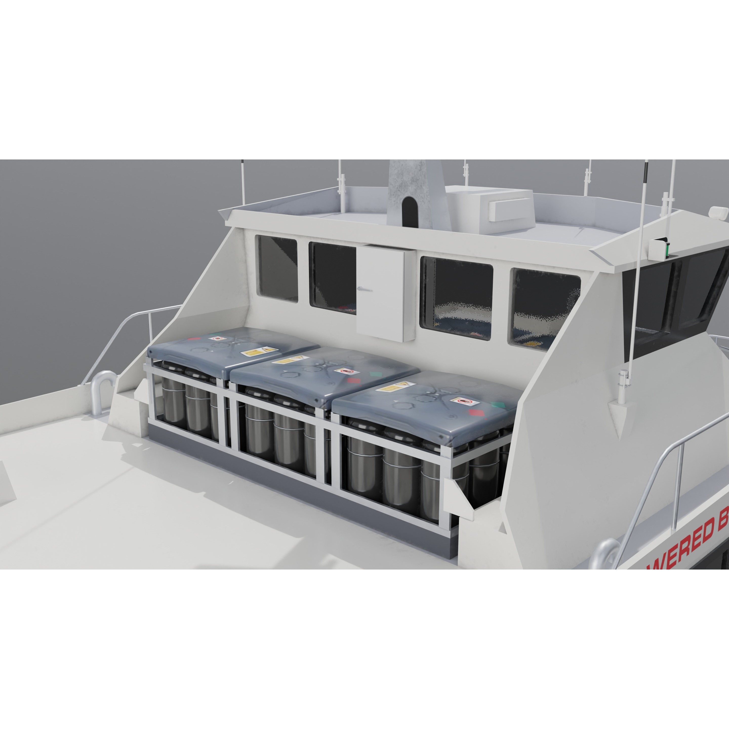 Windcat Workboats - Low-Poly Game-Ready 3D Model - View 24
