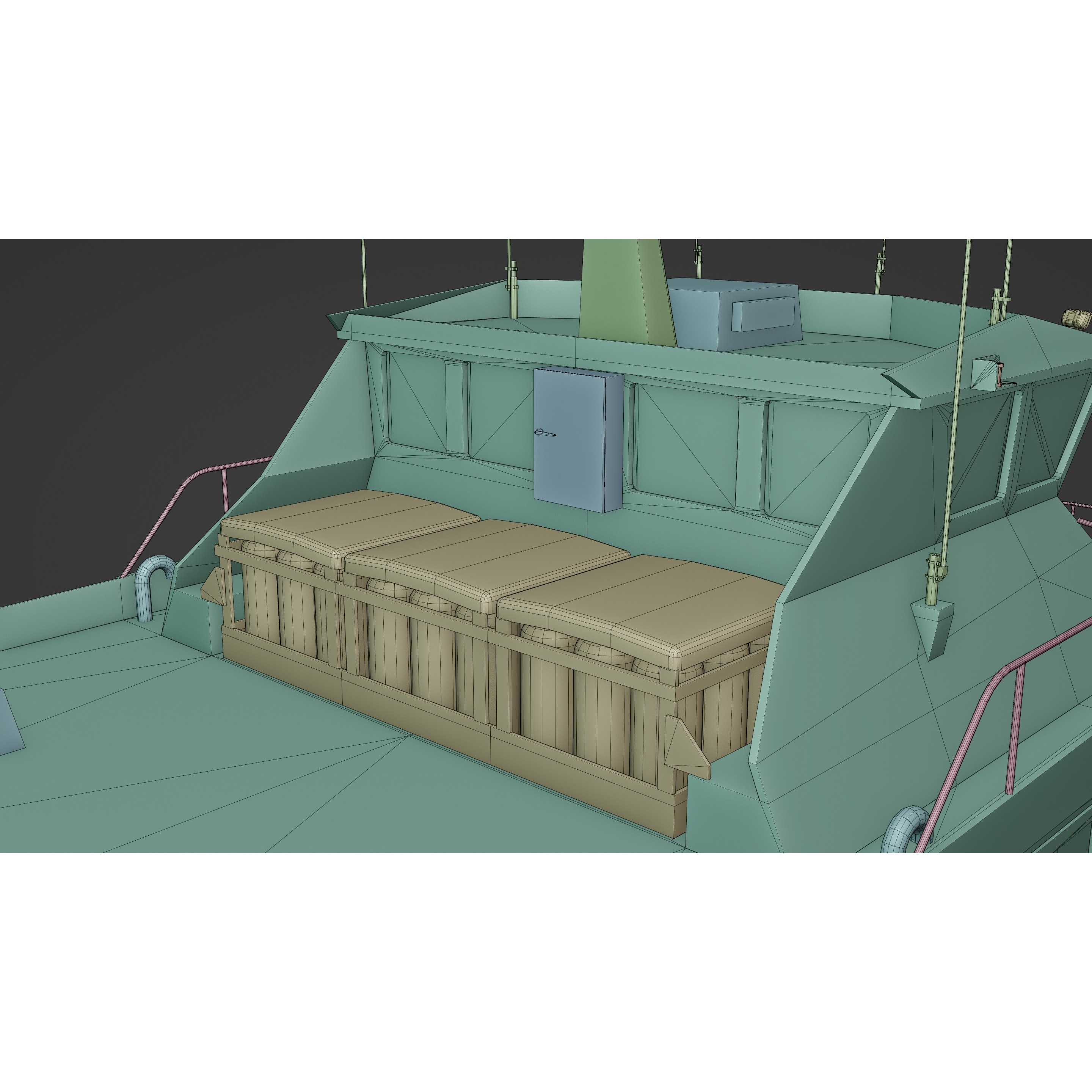 Windcat Workboats - Low-Poly Game-Ready 3D Model - View 25