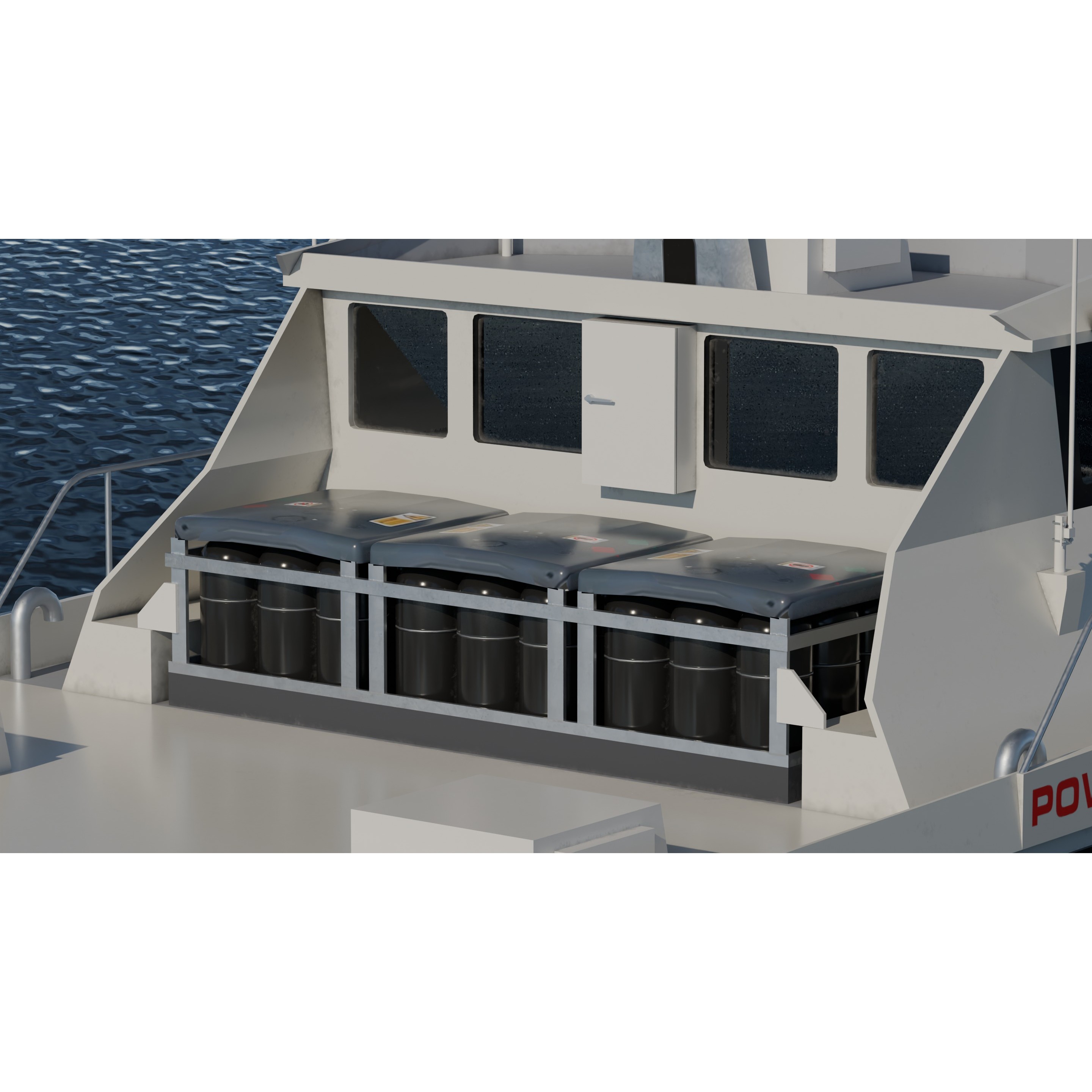 Windcat Workboats - Low-Poly Game-Ready 3D Model - View 5